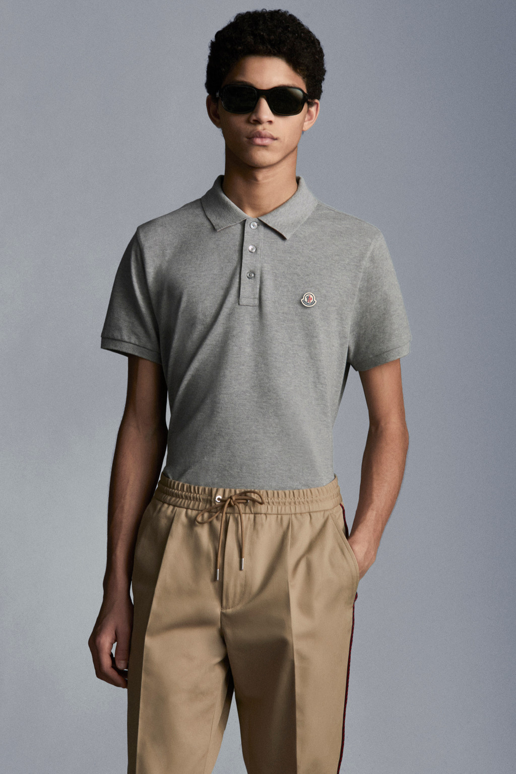 Logo Patch Polo Shirt