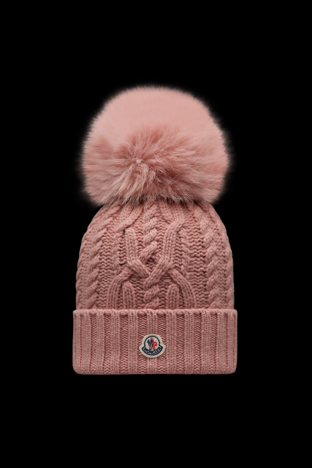 Cashmere Blend Beanie With Pom Pom