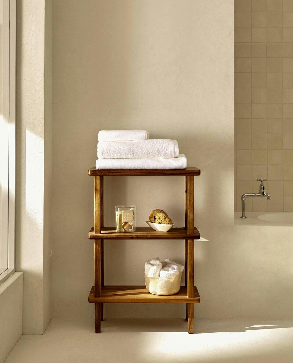 ACACIA WOOD SHELVING UNIT Zara Home