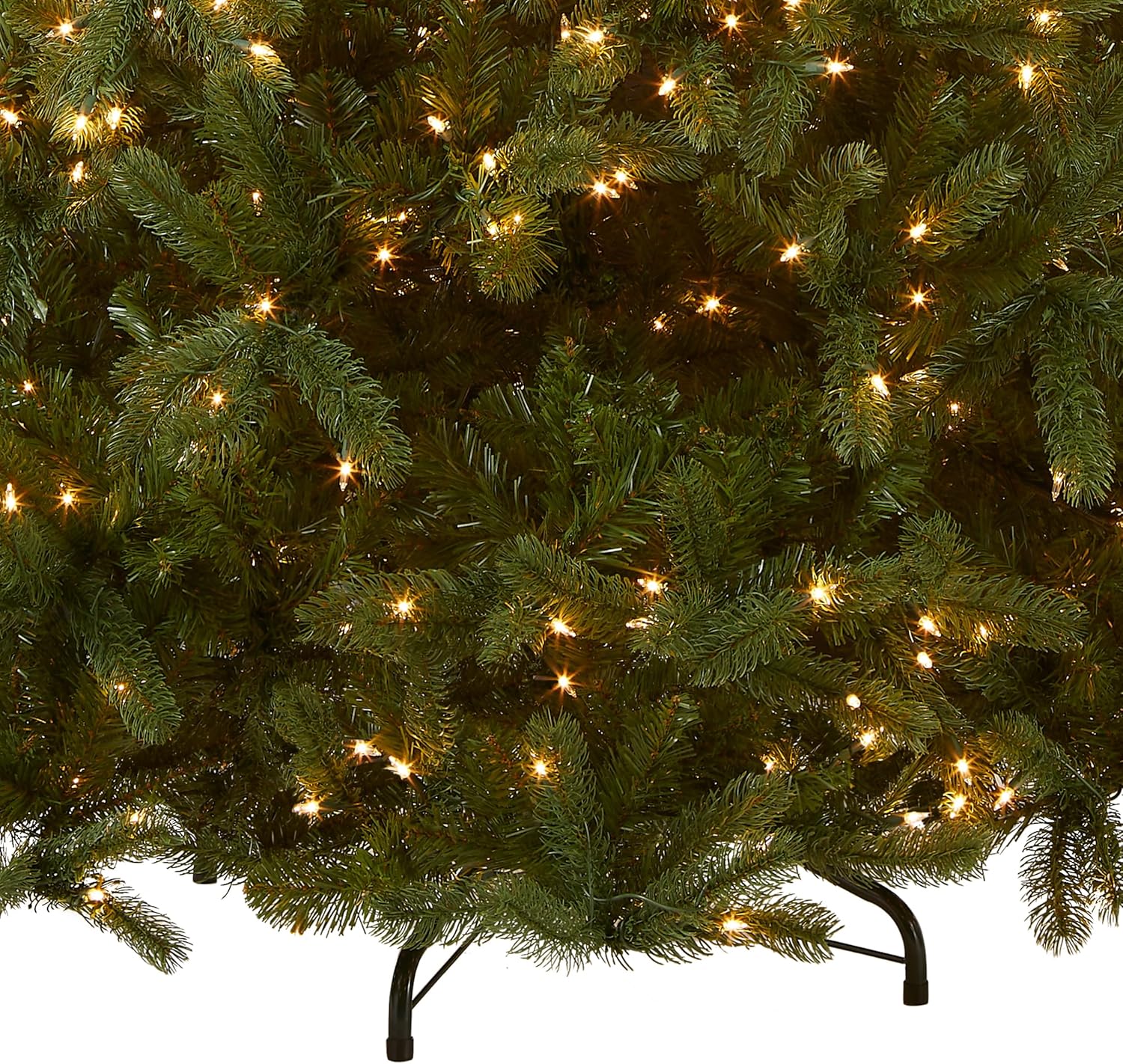 National Tree Company 6.5 ft Pre-Lit Downswept Douglas Fir Artificial Christmas Tree, 650 Clear Lights, 1,227 Tips, Includes Stand, Green