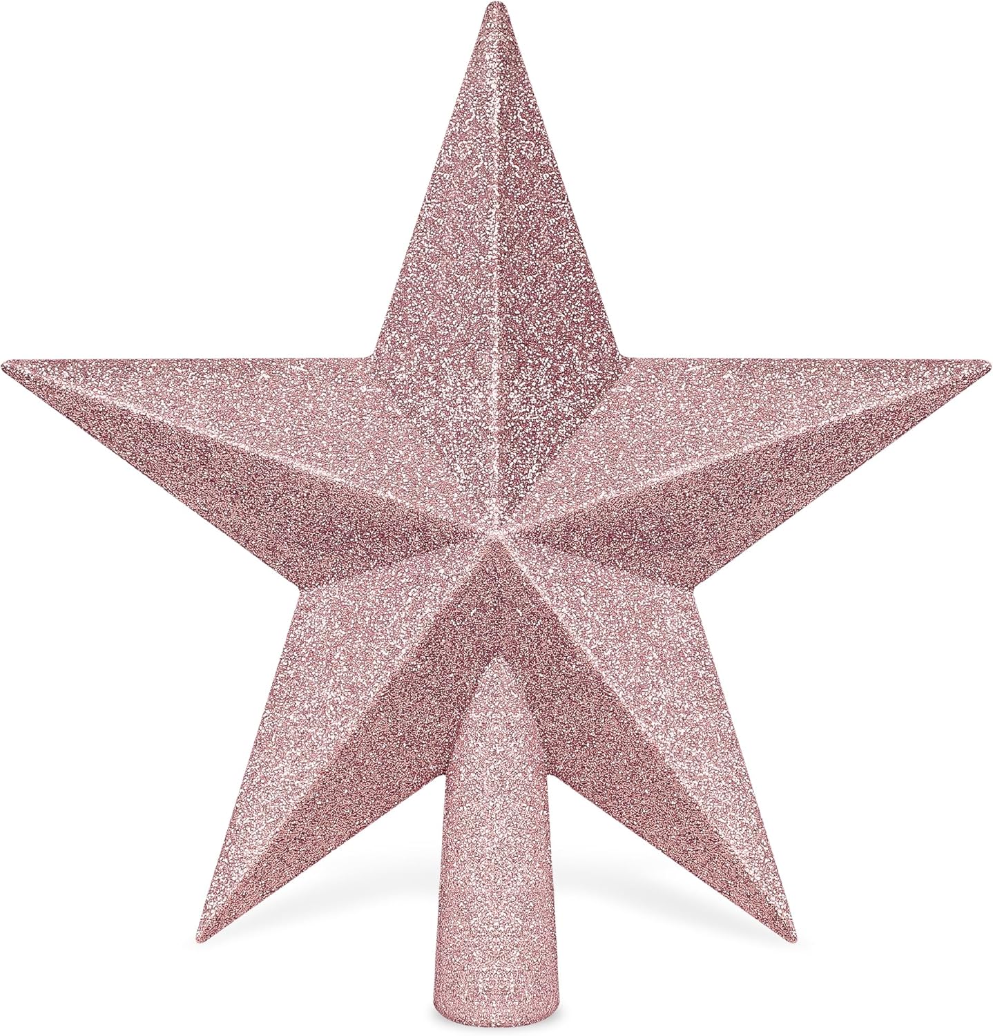 Christmas Tree Star Topper, 8 Gold Xmas Star Tree Decorations, 3D Shatterproof Bethlehem Star Tree Topper Decorations, Waterproof Christmas Tree Topper Decor for Holiday Home Outdoor Ornament