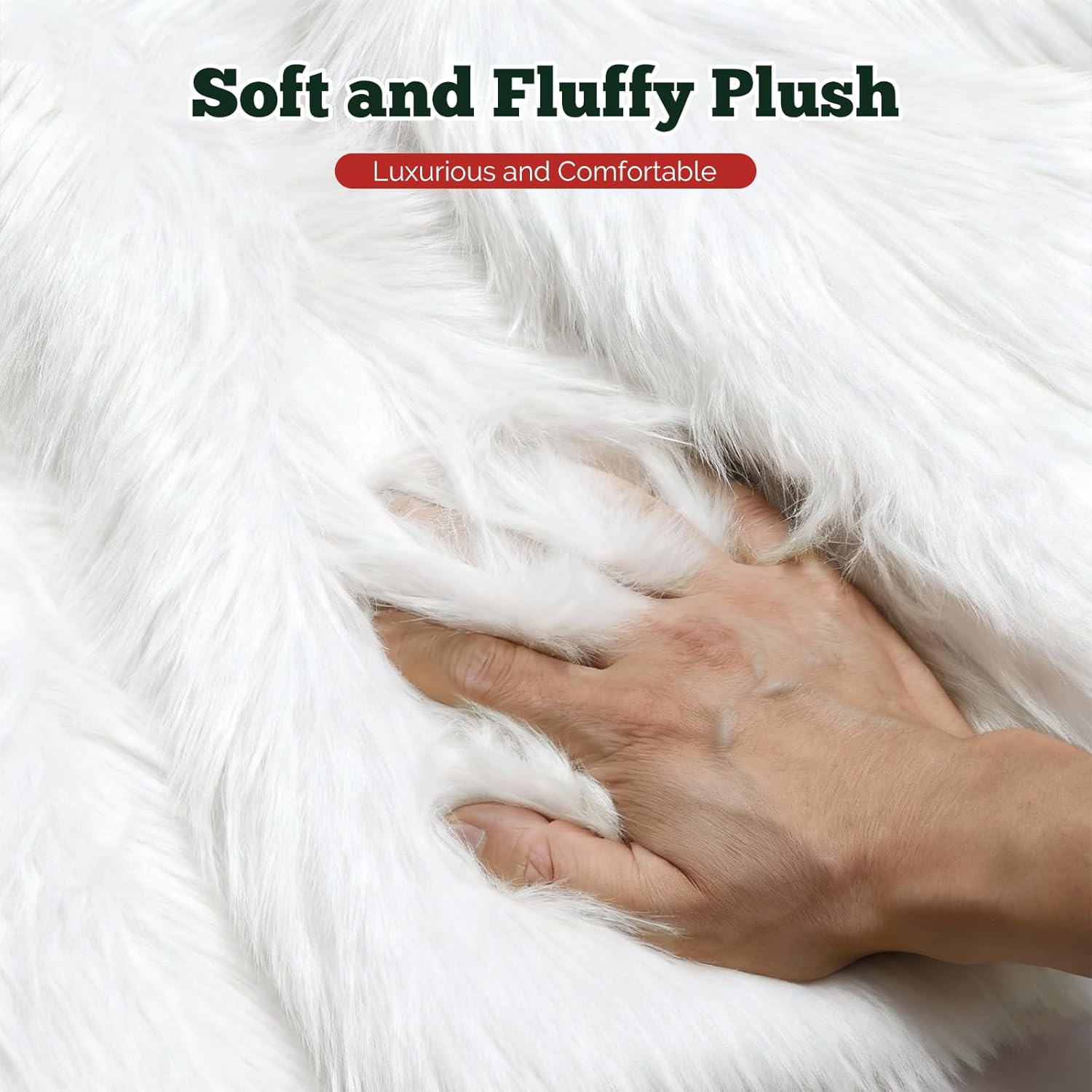 Christmas Tree Skirt 36 inch Wool Fur White Tree Skirt Small Snowy White Plush Velvet Tree Skirt Party Christmas Tree Decoration