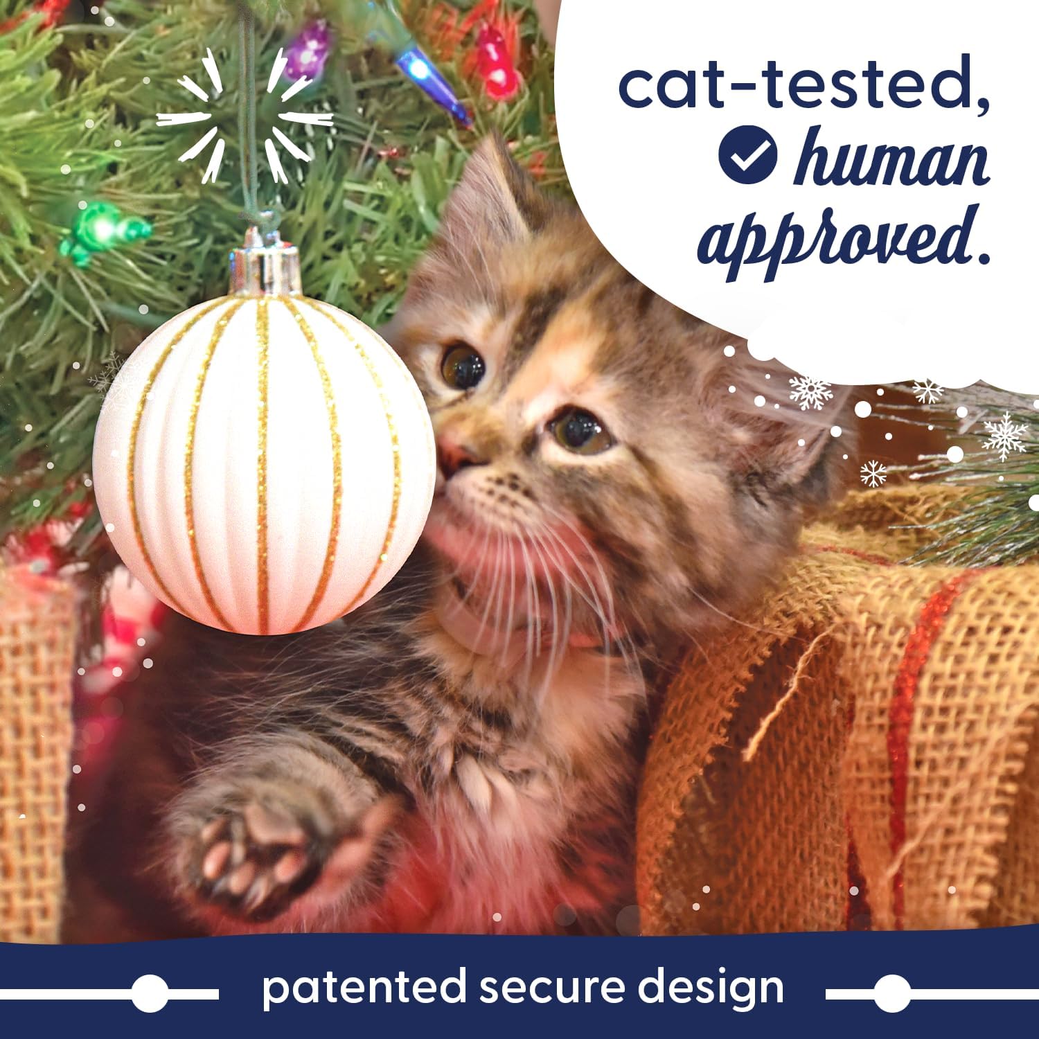 ORNAMENT ANCHOR Ornament Hooks for Hanging Christmas Decorations - No-Slip Hanging Hooks for Xmas - Heavy Duty Christmas Tree Ornaments Hanger Hooks for Small & Large Ornaments (Green, 24 Count)