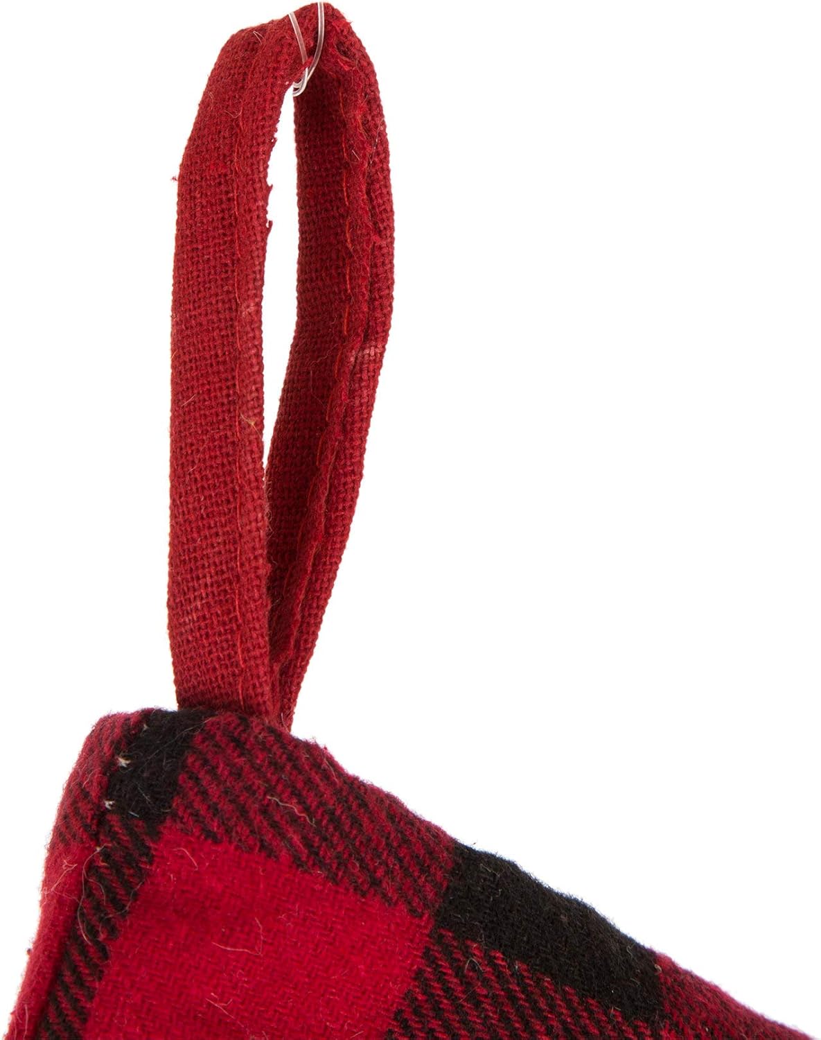 Glitzhome 19 L Handmade Hooked Dog Christmas Stocking for Family Holiday Season Party Decor