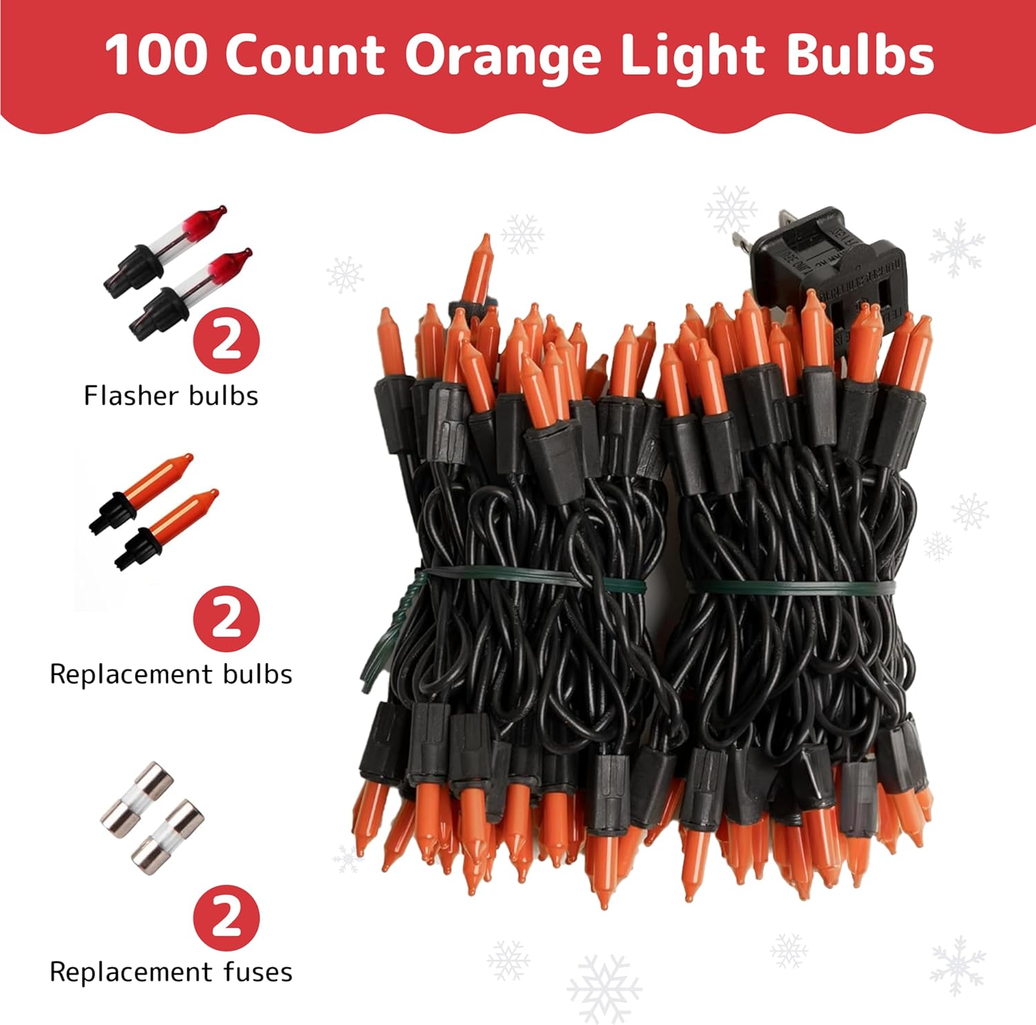 PREXTEX 100 Count Clear Christmas Lights - 20 ft Ultra Bright String Lights with Green Wire for Indoor and Outdoor Use, Christmas Trees, Holidays, Patios and Garden