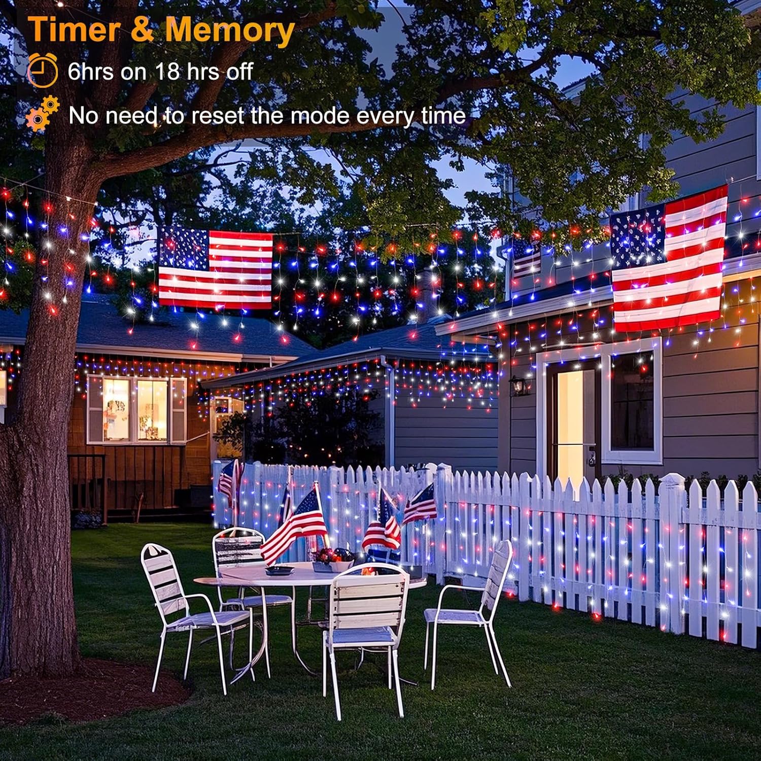 66ft Icicle Lights for Outside - 640 LED Christmas Lights Outdoor with 120 Drops 8 Modes, Plug in Twinkle Light Outside for Holiday Wedding Party Tree Room Indoor Thanksgiving Decoration, Warm White