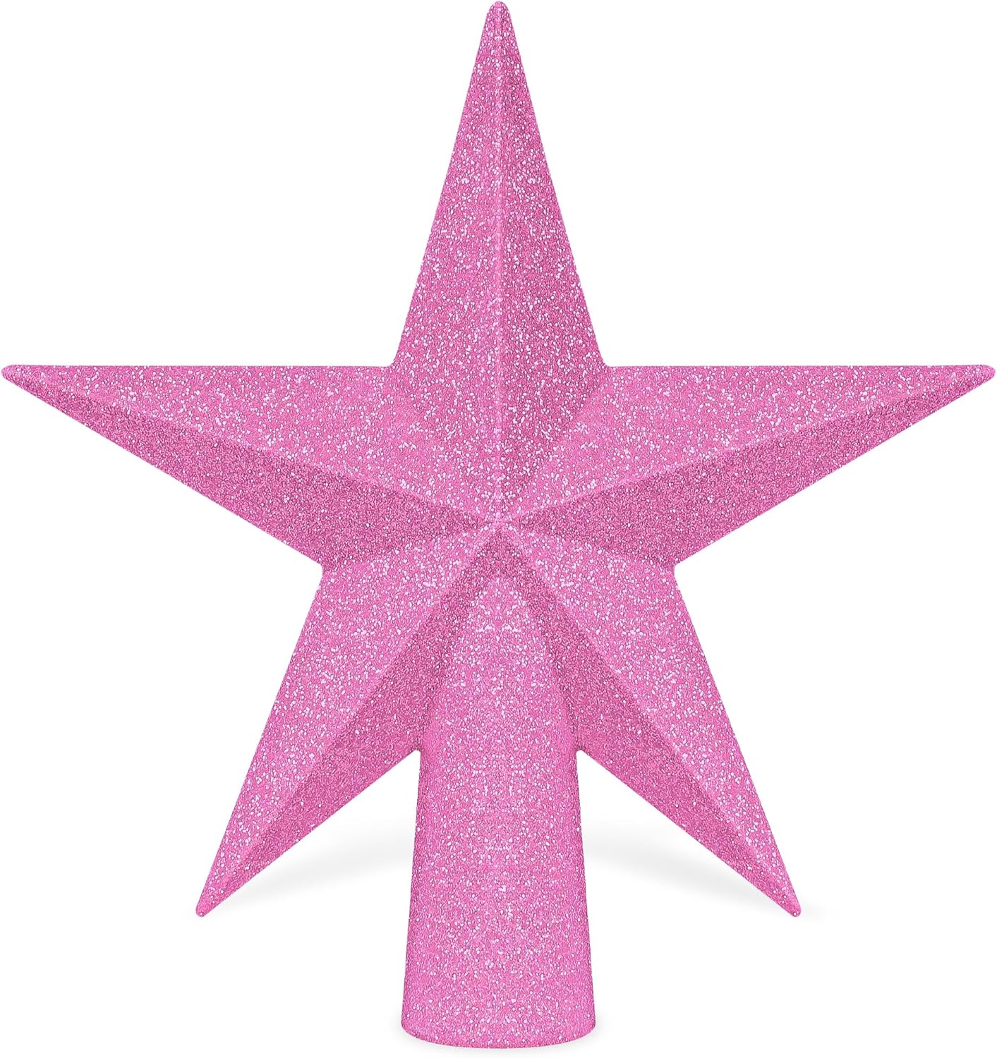 Christmas Tree Star Topper, 8 Gold Xmas Star Tree Decorations, 3D Shatterproof Bethlehem Star Tree Topper Decorations, Waterproof Christmas Tree Topper Decor for Holiday Home Outdoor Ornament