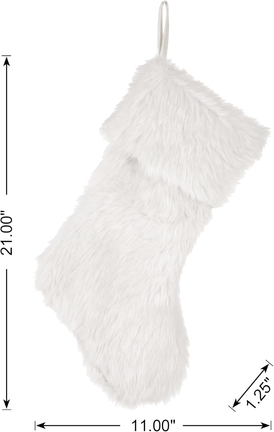 Glitzhome 19 L Handmade Hooked Dog Christmas Stocking for Family Holiday Season Party Decor