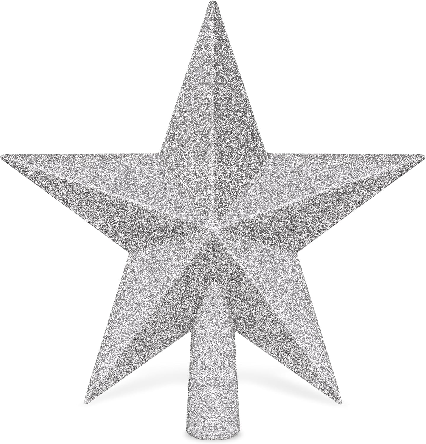 Christmas Tree Star Topper, 8 Gold Xmas Star Tree Decorations, 3D Shatterproof Bethlehem Star Tree Topper Decorations, Waterproof Christmas Tree Topper Decor for Holiday Home Outdoor Ornament