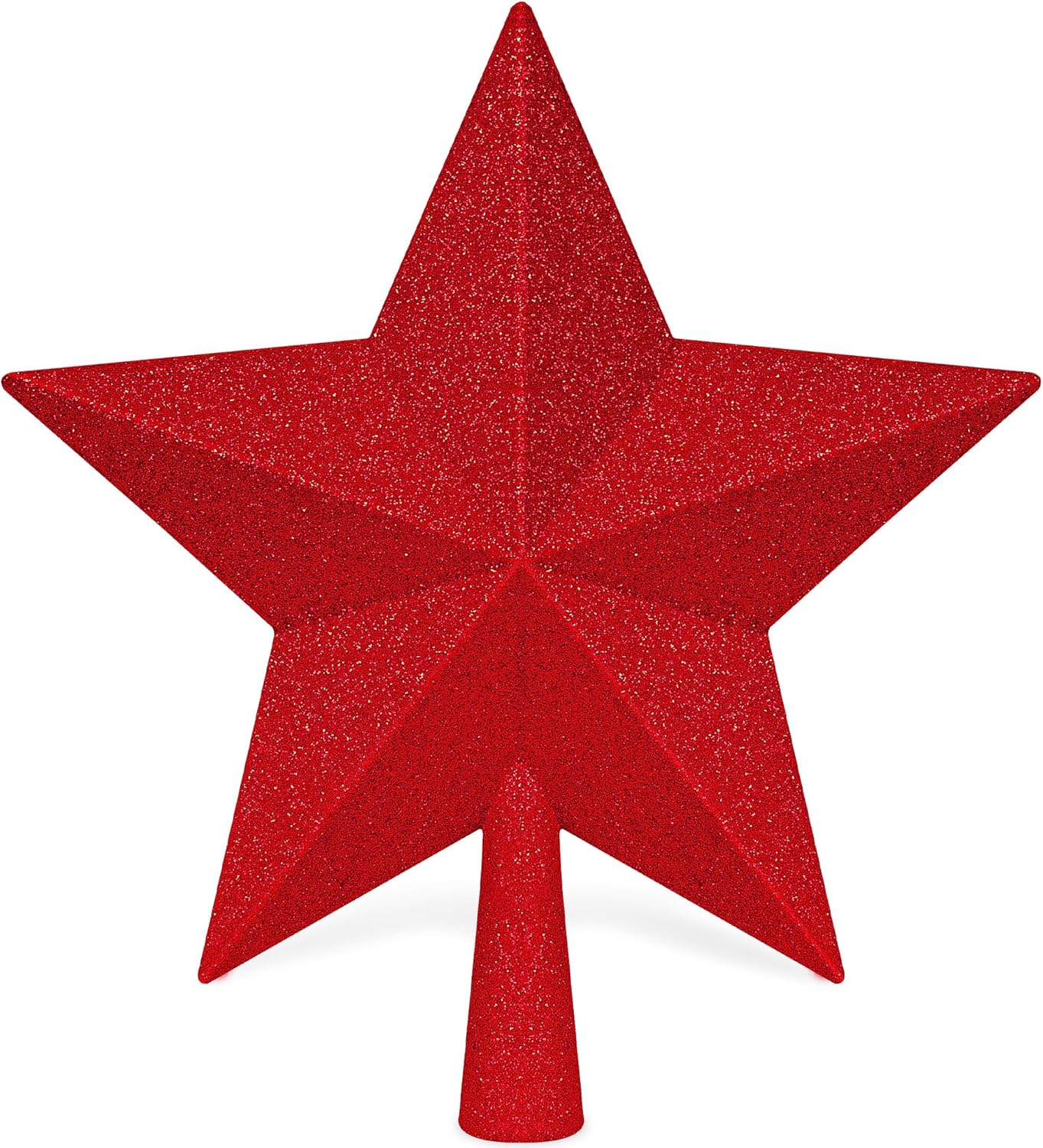 Christmas Tree Star Topper, 8 Gold Xmas Star Tree Decorations, 3D Shatterproof Bethlehem Star Tree Topper Decorations, Waterproof Christmas Tree Topper Decor for Holiday Home Outdoor Ornament