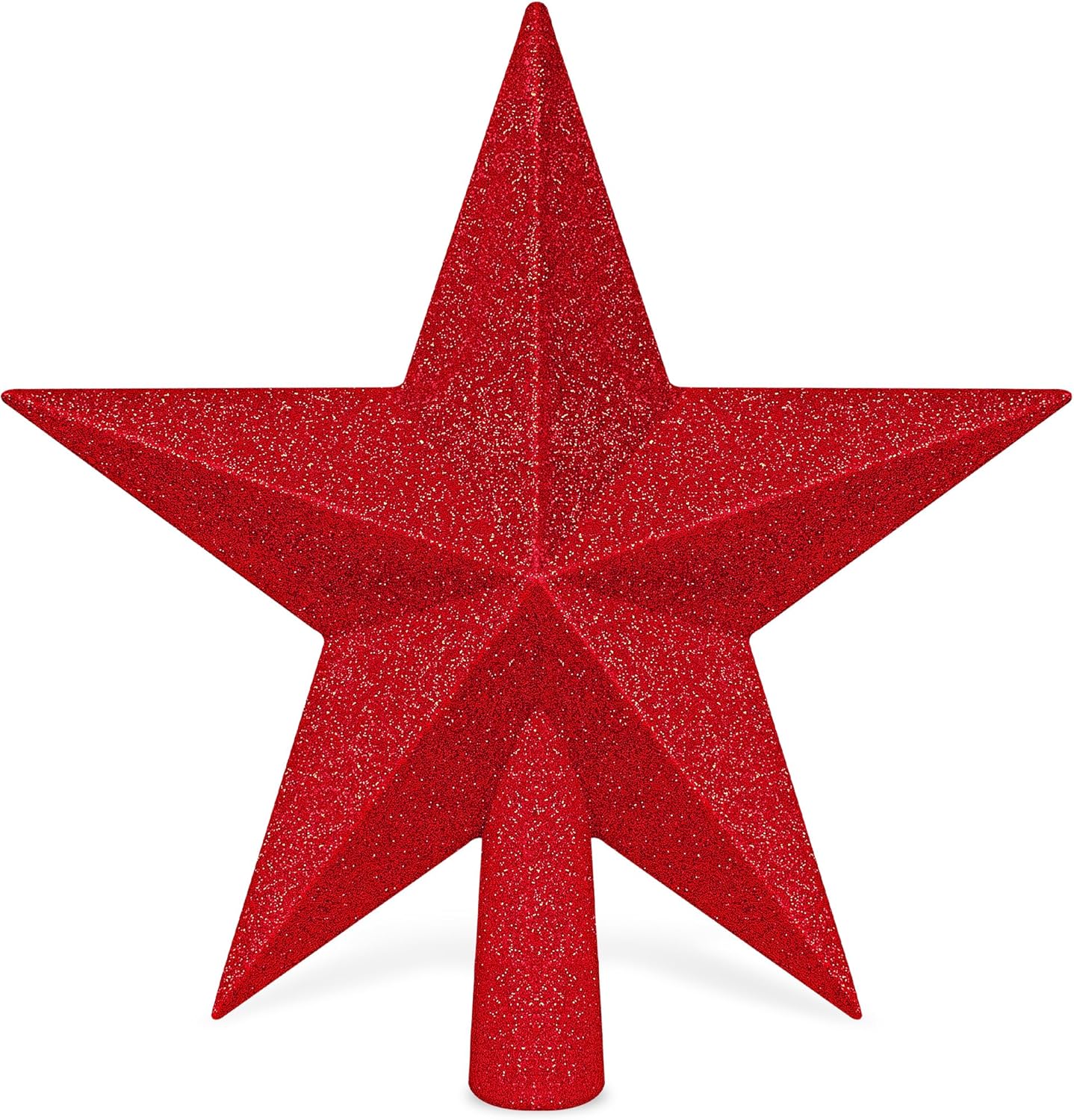 Christmas Tree Star Topper, 8 Gold Xmas Star Tree Decorations, 3D Shatterproof Bethlehem Star Tree Topper Decorations, Waterproof Christmas Tree Topper Decor for Holiday Home Outdoor Ornament