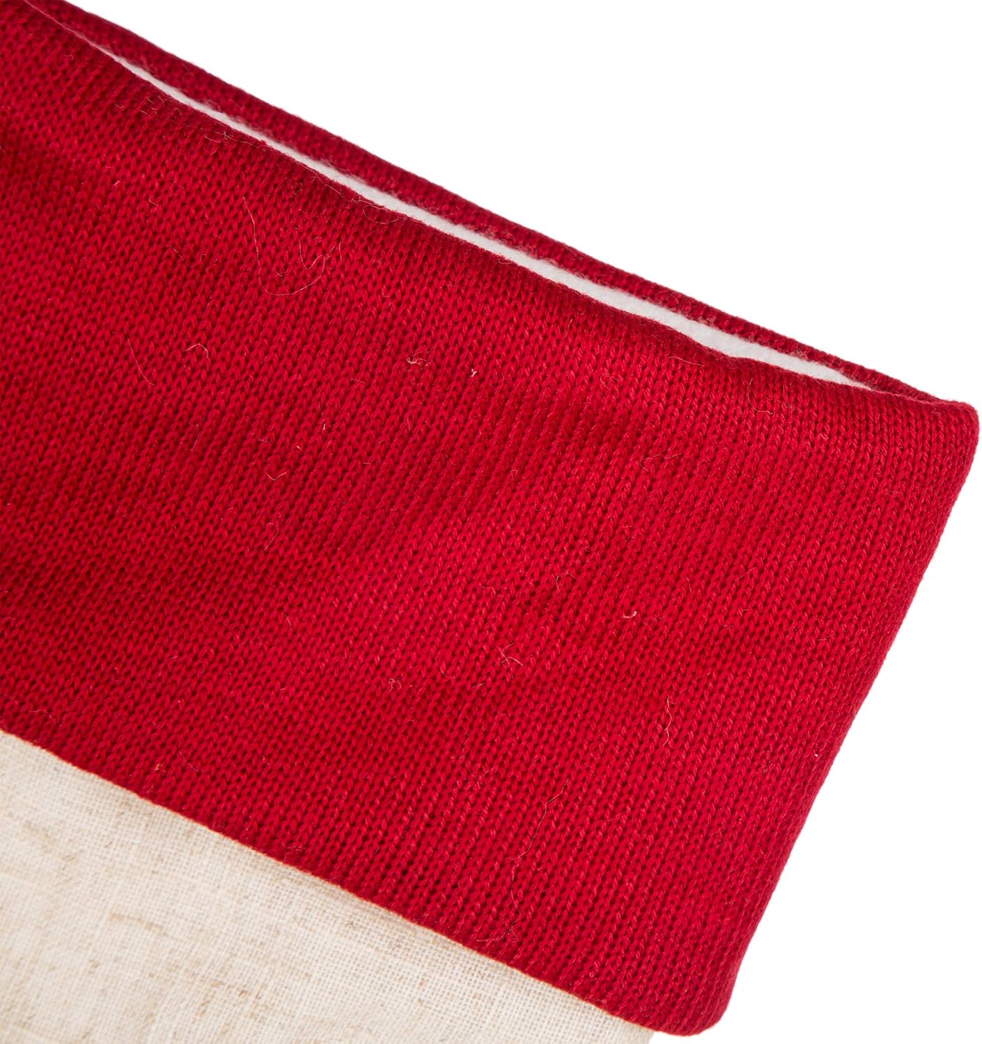 Glitzhome 19 L Handmade Hooked Dog Christmas Stocking for Family Holiday Season Party Decor