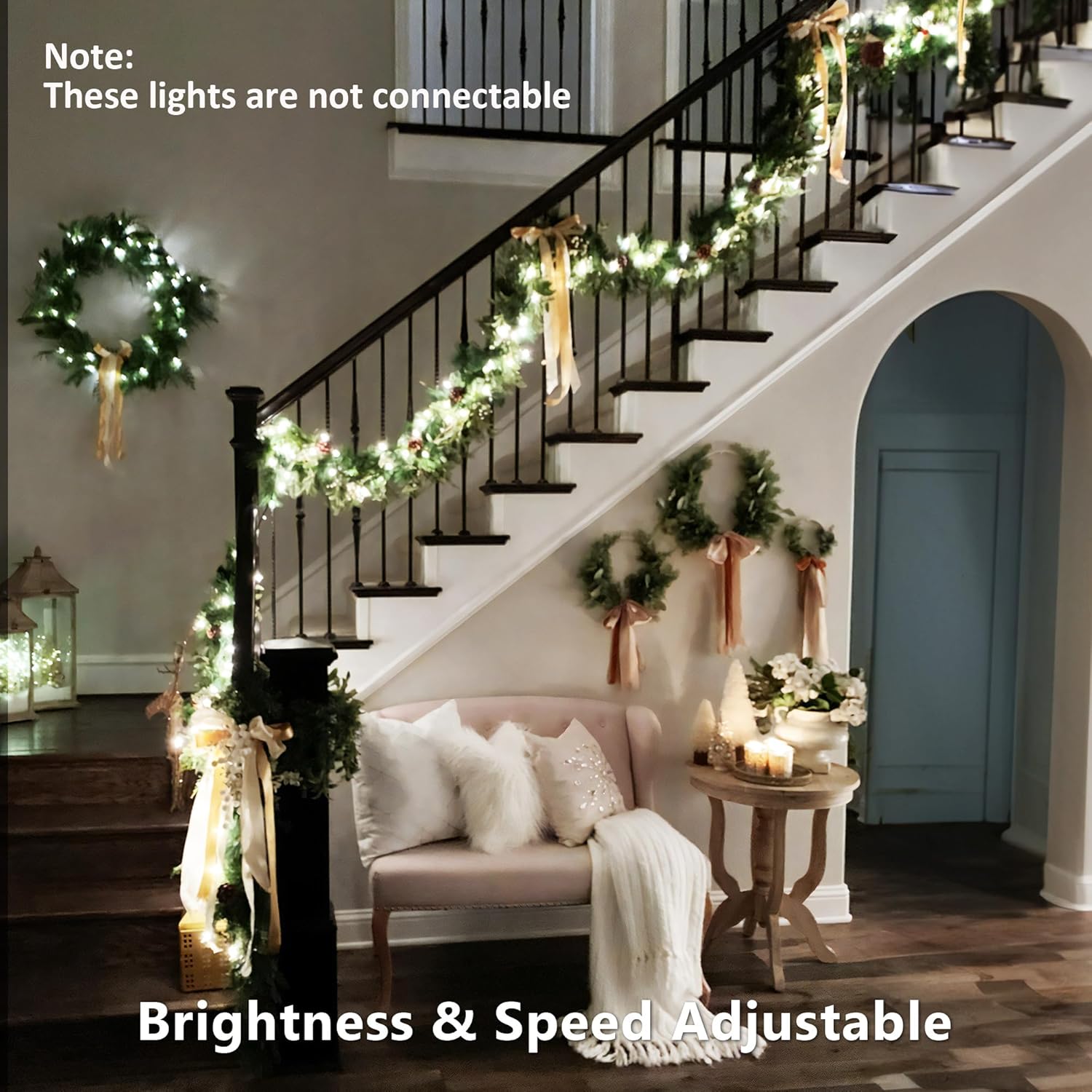 Brizled RGB Christmas Lights, 164ft 500 LED Color Changing String Lights, Dimmable Christmas Tree Light, Indoor Multifunctional Fairy Light with Remote for Outdoor Independence Day Xmas Party Decor