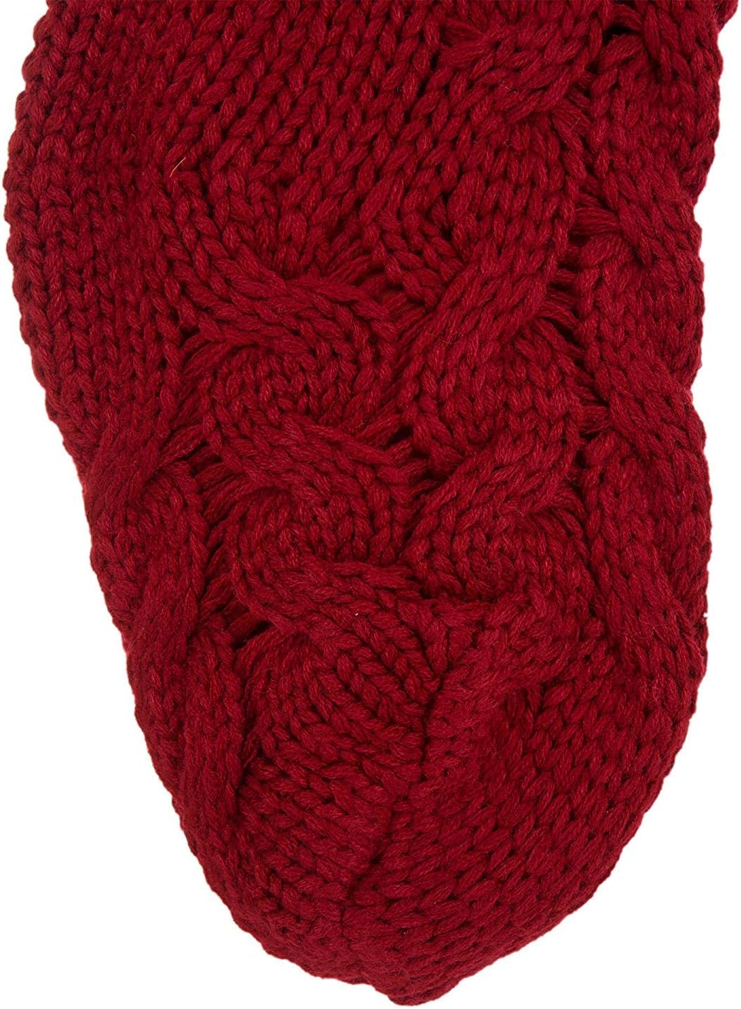 Glitzhome 19 L Handmade Hooked Dog Christmas Stocking for Family Holiday Season Party Decor