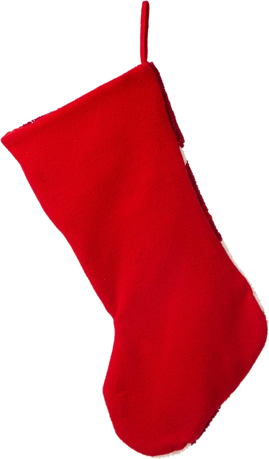 Glitzhome 19 L Handmade Hooked Dog Christmas Stocking for Family Holiday Season Party Decor