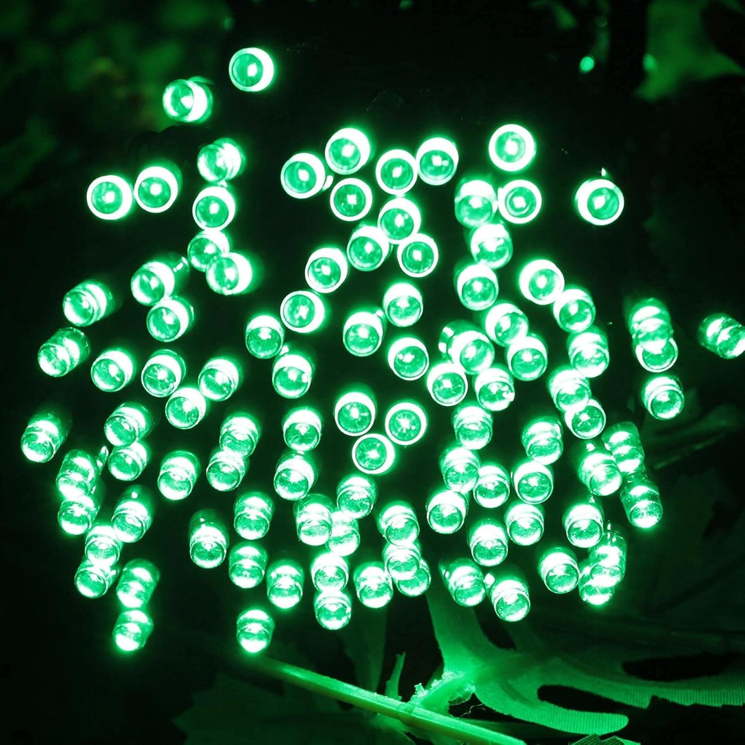 2 Pack 200 LED Solar Christmas Lights Outdoor, Solar String Lights for Outside with 8 Lighting Modes, Waterproof Green Wire Solar Powered Tree Light for Xmas Party Yard Garden Decorations (Multicolor)