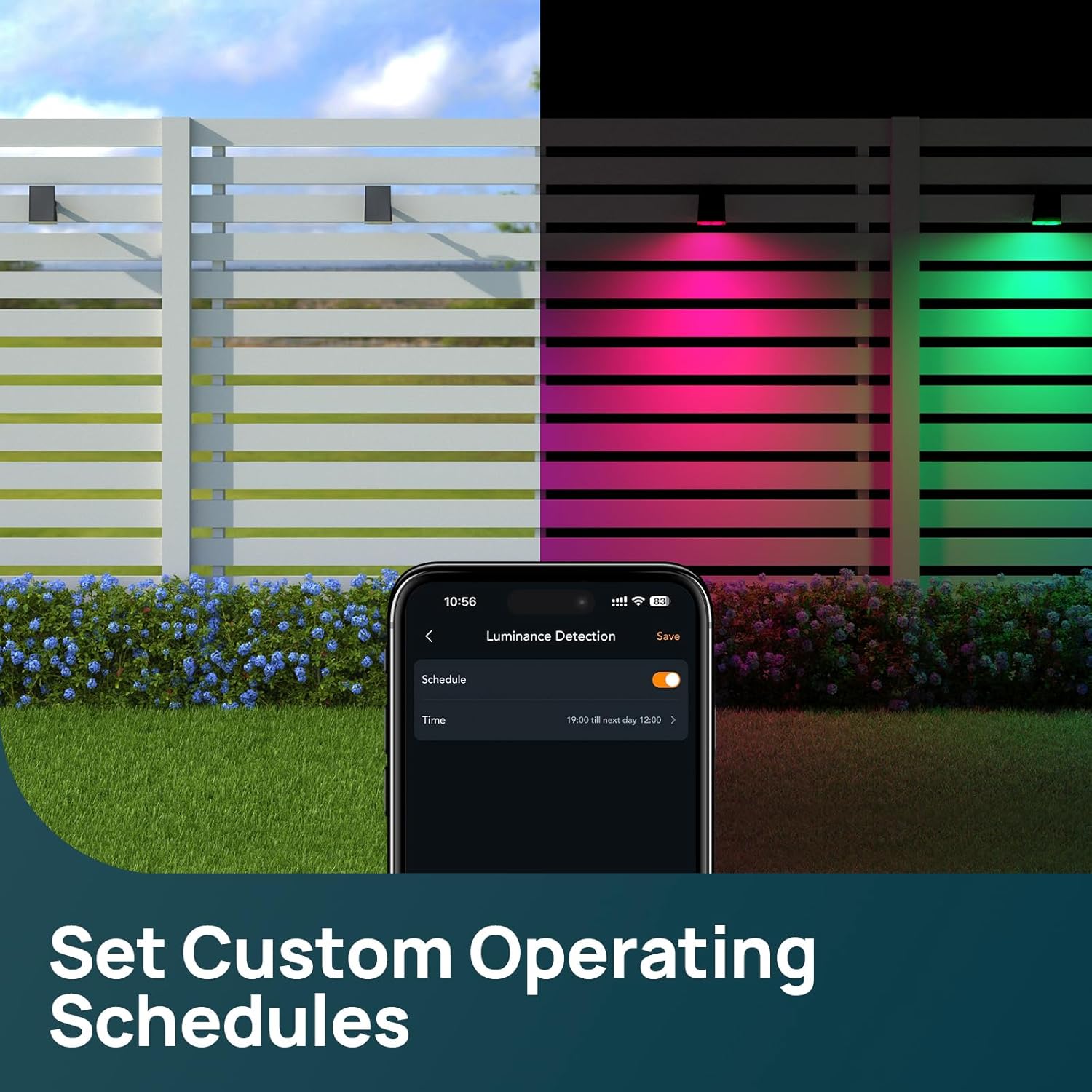 Linkind Smart Solar Spot Lights Outdoor SL5C, Solar Lights Outdoor Spotlight Color Changing APP/Voice Control Landscape Lighting, IP67 Christmas Decorations for Yard, Garden, Pathway(2 Pack)