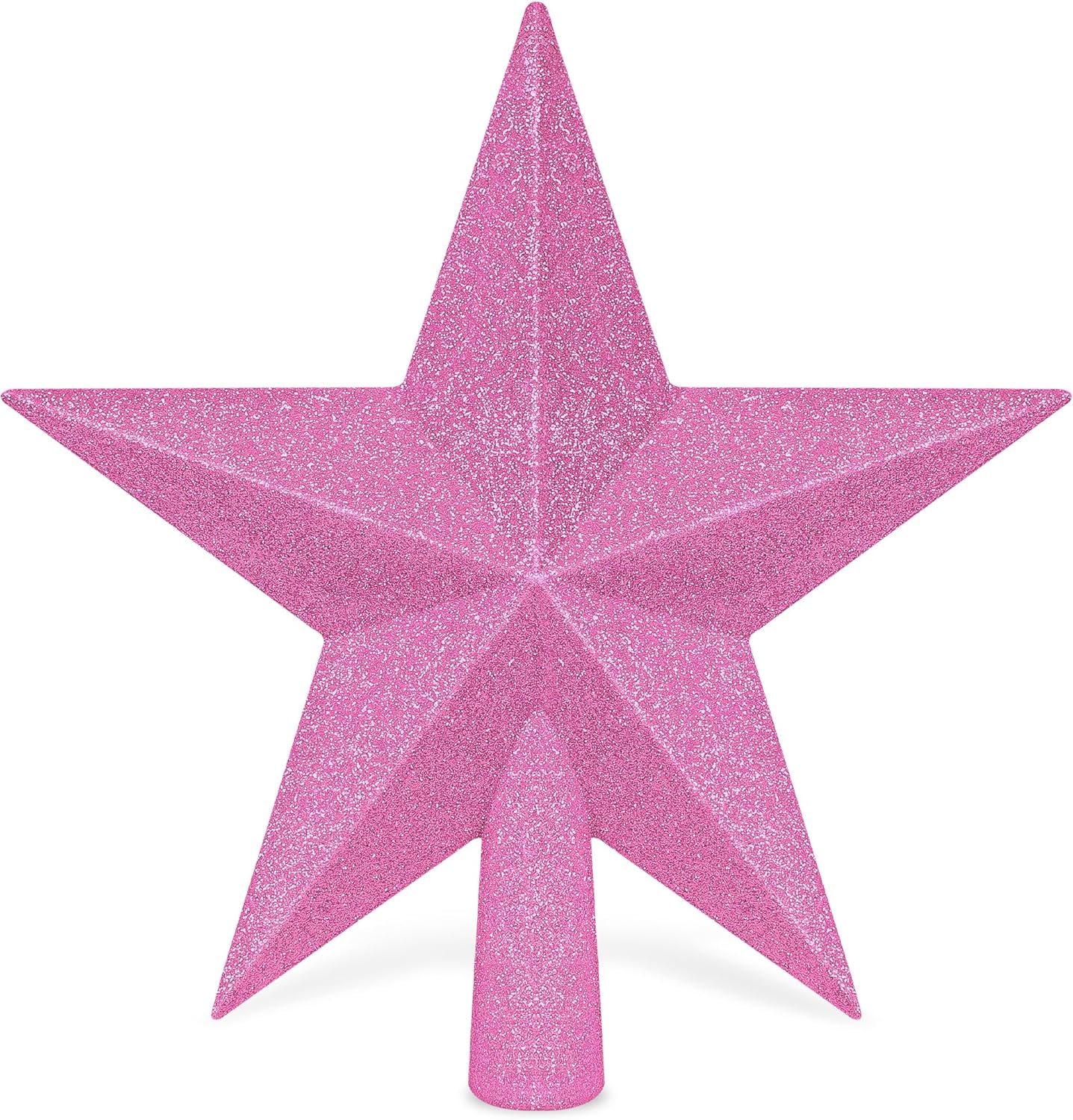 Christmas Tree Star Topper, 8 Gold Xmas Star Tree Decorations, 3D Shatterproof Bethlehem Star Tree Topper Decorations, Waterproof Christmas Tree Topper Decor for Holiday Home Outdoor Ornament