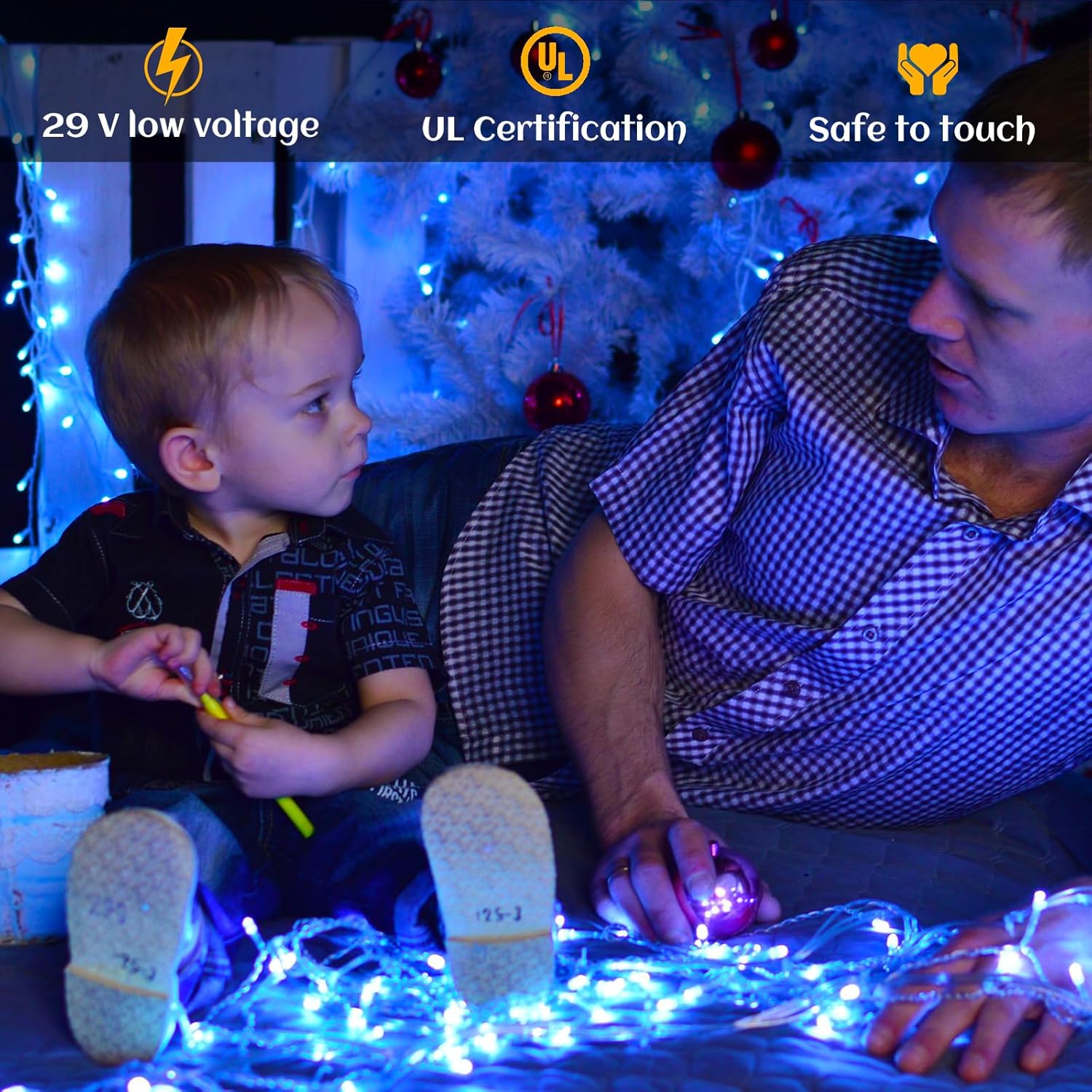 66ft Icicle Lights for Outside - 640 LED Christmas Lights Outdoor with 120 Drops 8 Modes, Plug in Twinkle Light Outside for Holiday Wedding Party Tree Room Indoor Thanksgiving Decoration, Warm White