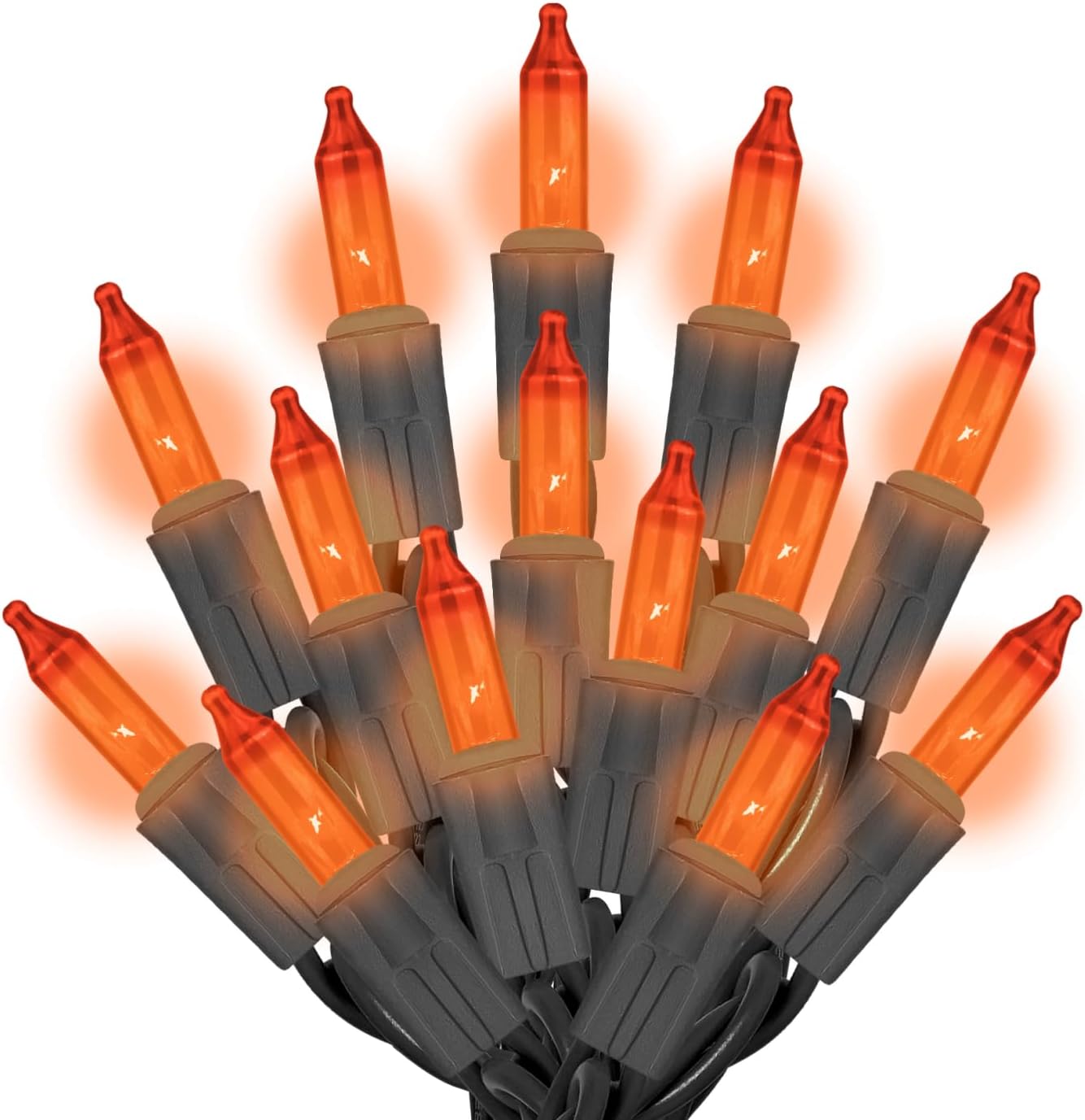 PREXTEX 100 Count Clear Christmas Lights - 20 ft Ultra Bright String Lights with Green Wire for Indoor and Outdoor Use, Christmas Trees, Holidays, Patios and Garden