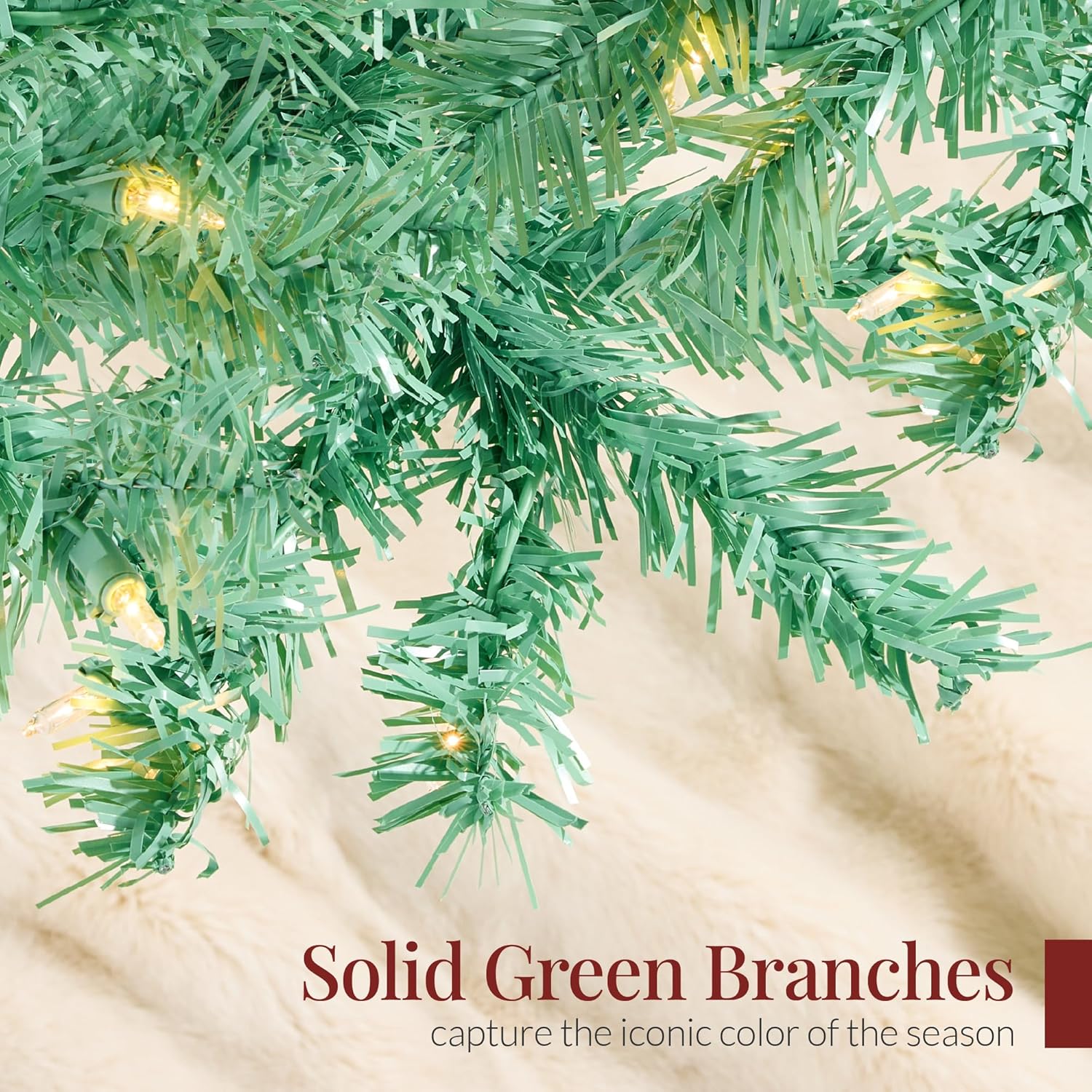 Best Choice Products 6ft Pre-Lit Christmas Tree Premium Hinged Artificial Pine Lighted Holiday Tree for Home, Office w/ 1,000 Branch Tips, 250 Lights, Metal Hinges, Foldable Base