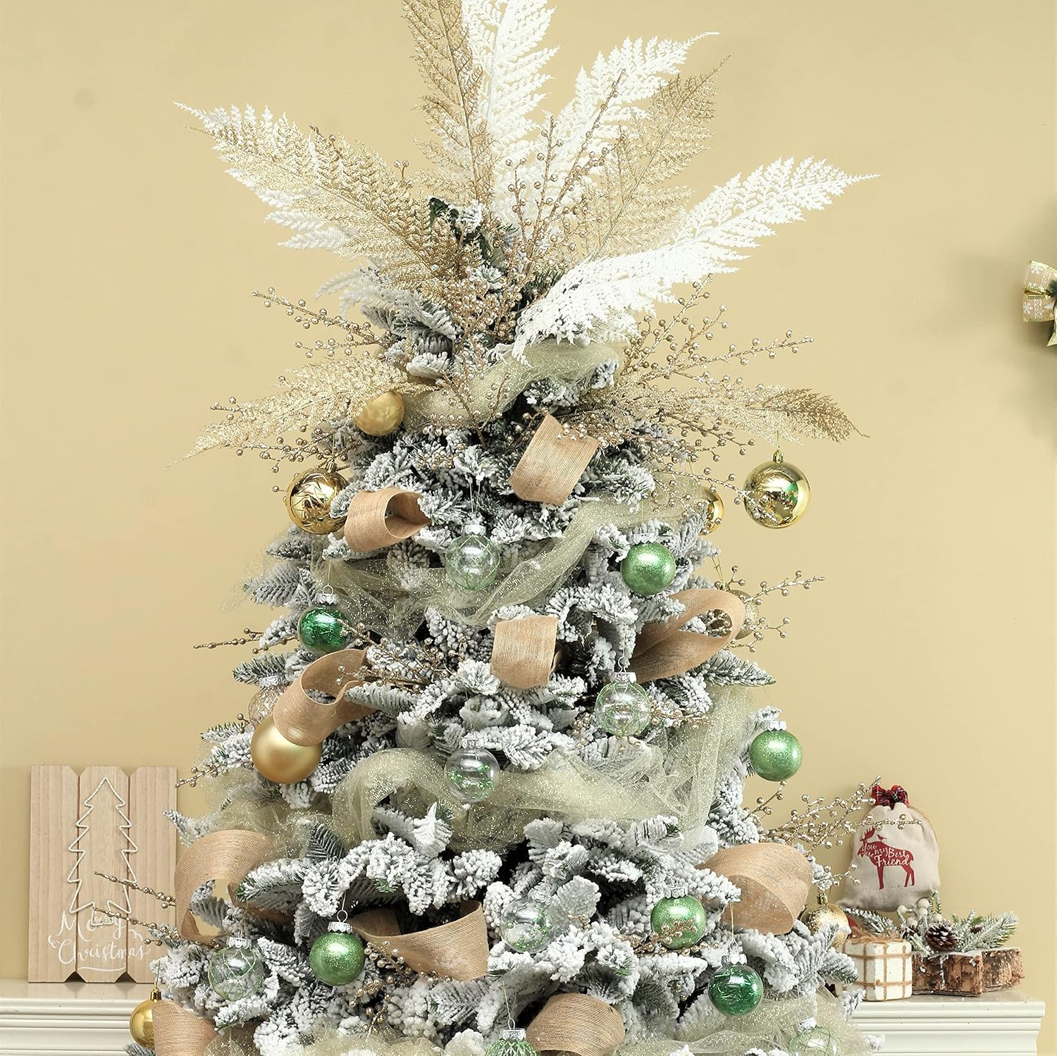 Clear Plastic Christmas Ball Ornaments, 30ct 2.36 Inch Champagne Balls for Tree Decoration - Shatterproof for Holiday Wedding Party Gifts