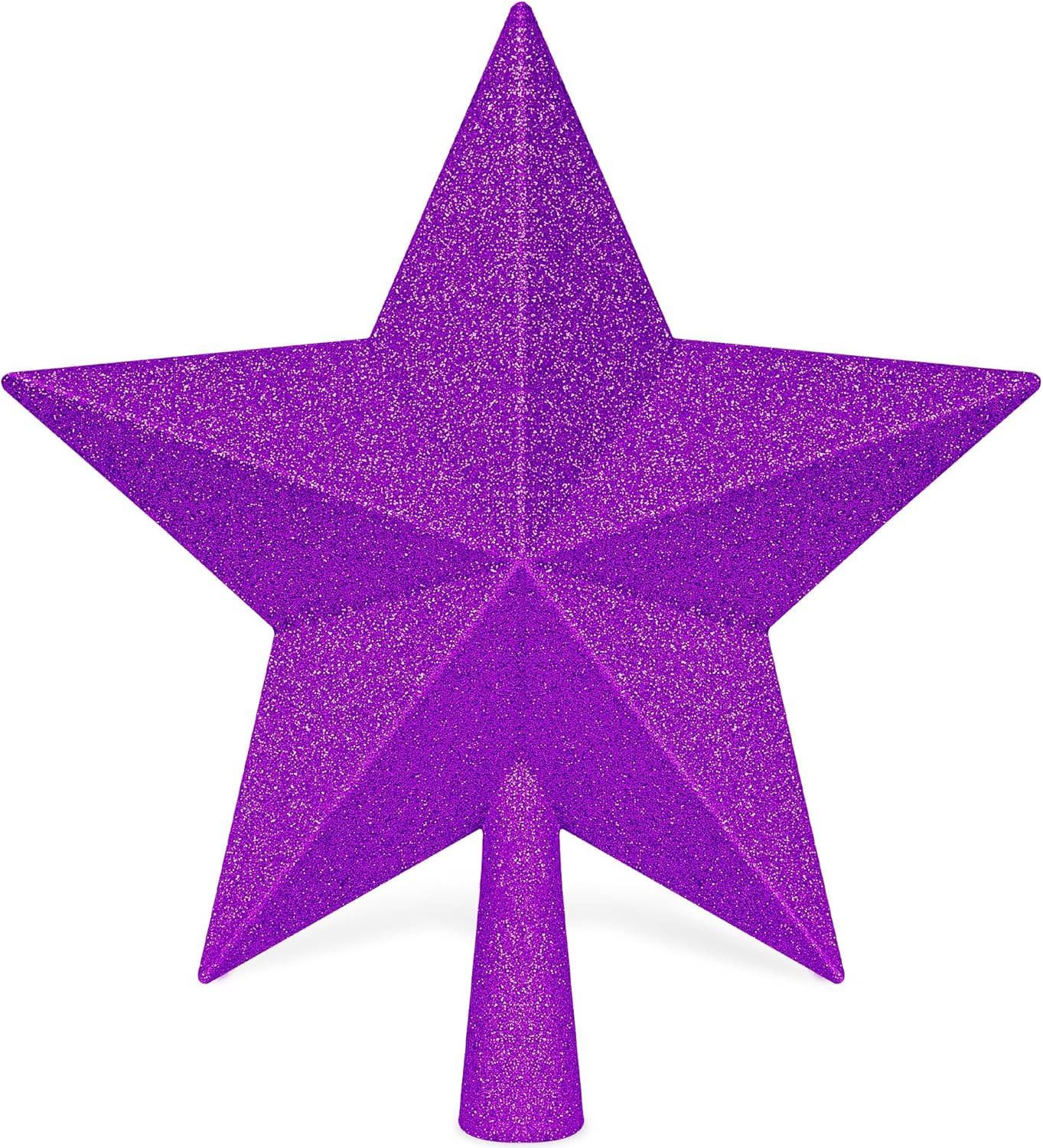 Christmas Tree Star Topper, 8 Gold Xmas Star Tree Decorations, 3D Shatterproof Bethlehem Star Tree Topper Decorations, Waterproof Christmas Tree Topper Decor for Holiday Home Outdoor Ornament