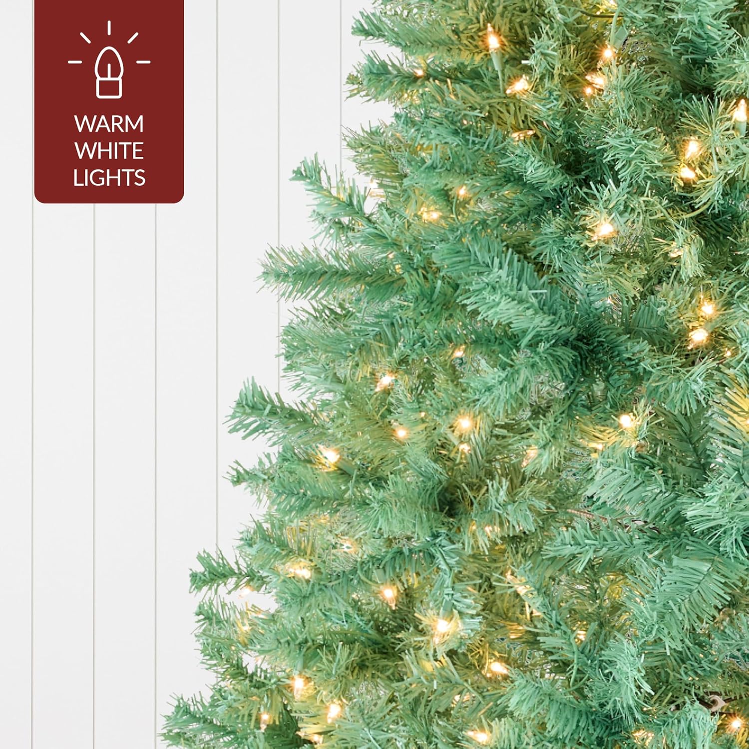 Best Choice Products 6ft Pre-Lit Christmas Tree Premium Hinged Artificial Pine Lighted Holiday Tree for Home, Office w/ 1,000 Branch Tips, 250 Lights, Metal Hinges, Foldable Base