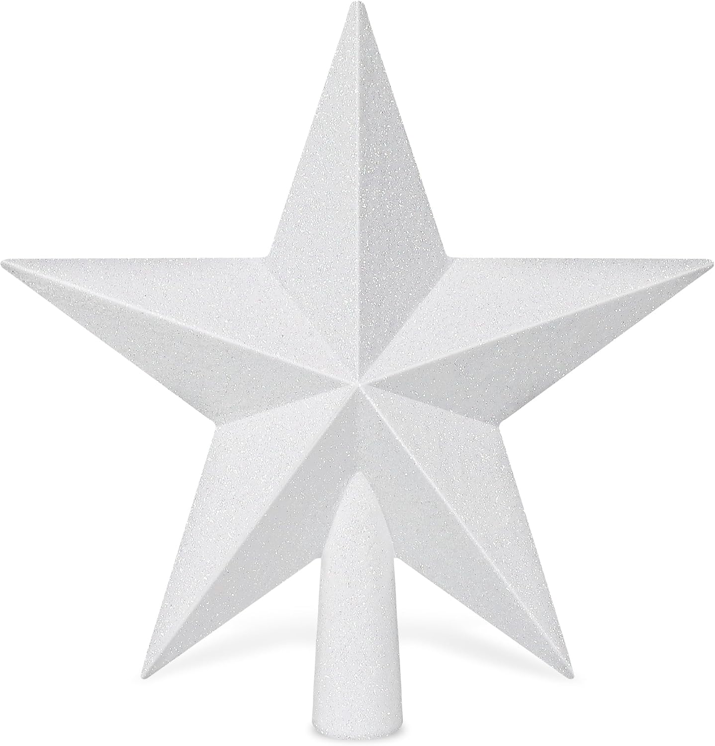 Christmas Tree Star Topper, 8 Gold Xmas Star Tree Decorations, 3D Shatterproof Bethlehem Star Tree Topper Decorations, Waterproof Christmas Tree Topper Decor for Holiday Home Outdoor Ornament