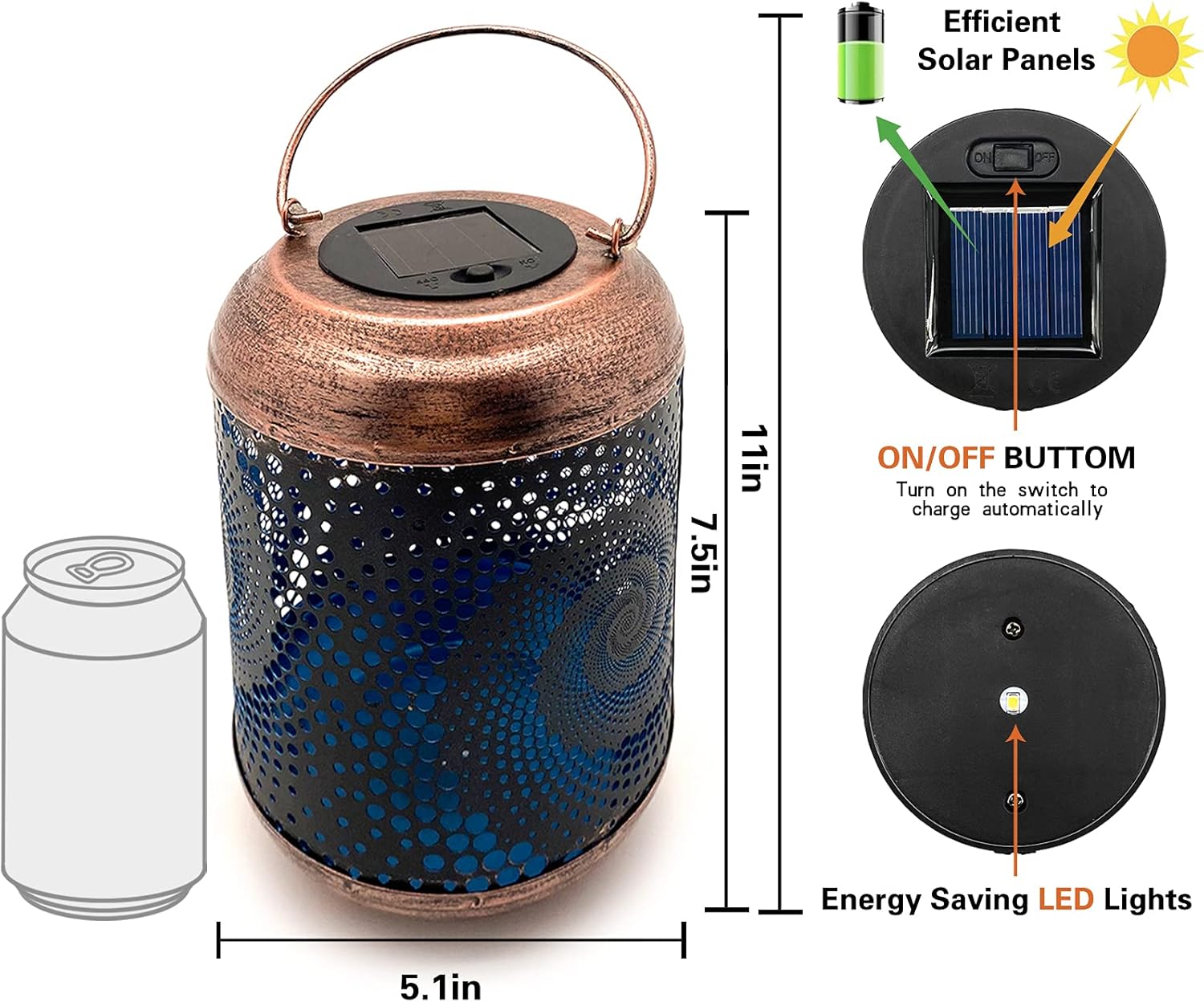 Christmas Gifts For women,Solar Lanterns Outdoor Hanging Lantern Lights, Dragonfly Hollowed-Out Metal Decor Lantern, Waterproof LED Decorative Garden Light - Delicate Garden Decoration for Patio, Yard