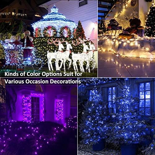 Brizled RGB Christmas Lights, 164ft 500 LED Color Changing String Lights, Dimmable Christmas Tree Light, Indoor Multifunctional Fairy Light with Remote for Outdoor Independence Day Xmas Party Decor