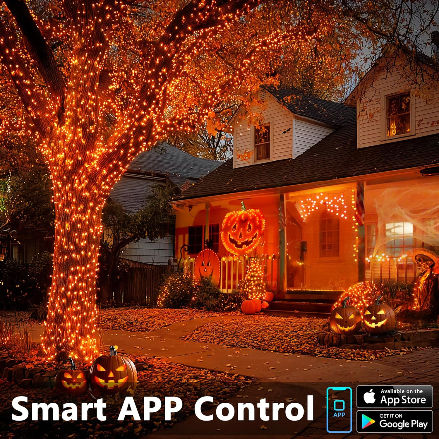 Brizled Color Changing Christmas Lights, 65.67ft 200 LED Cool White & Multicolor Christmas Lights, 11 Modes Remote Dimmable 29V Safe Adapter Outdoor Christmas Tree Lights String for Xmas Party Tree