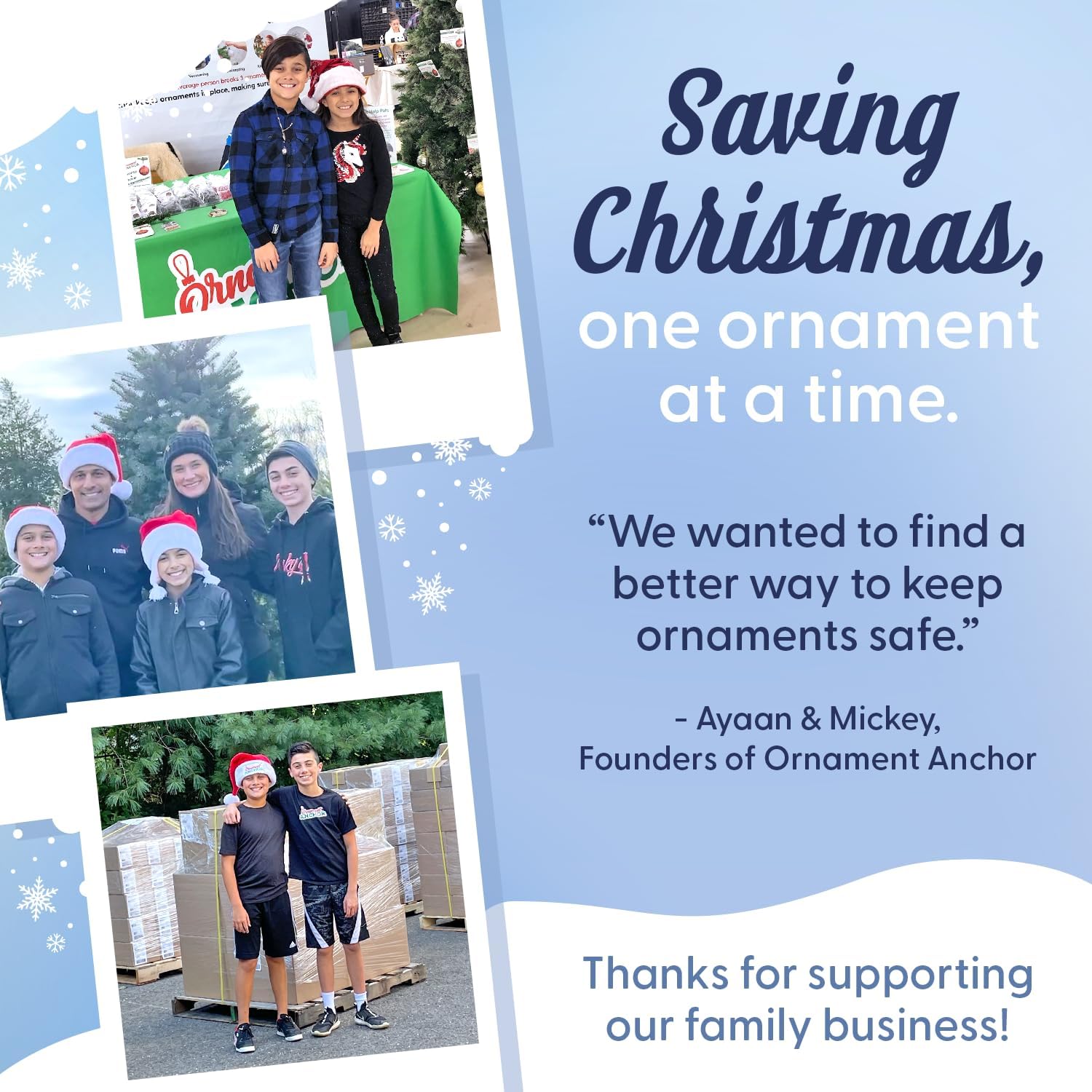 ORNAMENT ANCHOR Ornament Hooks for Hanging Christmas Decorations - No-Slip Hanging Hooks for Xmas - Heavy Duty Christmas Tree Ornaments Hanger Hooks for Small & Large Ornaments (Green, 24 Count)