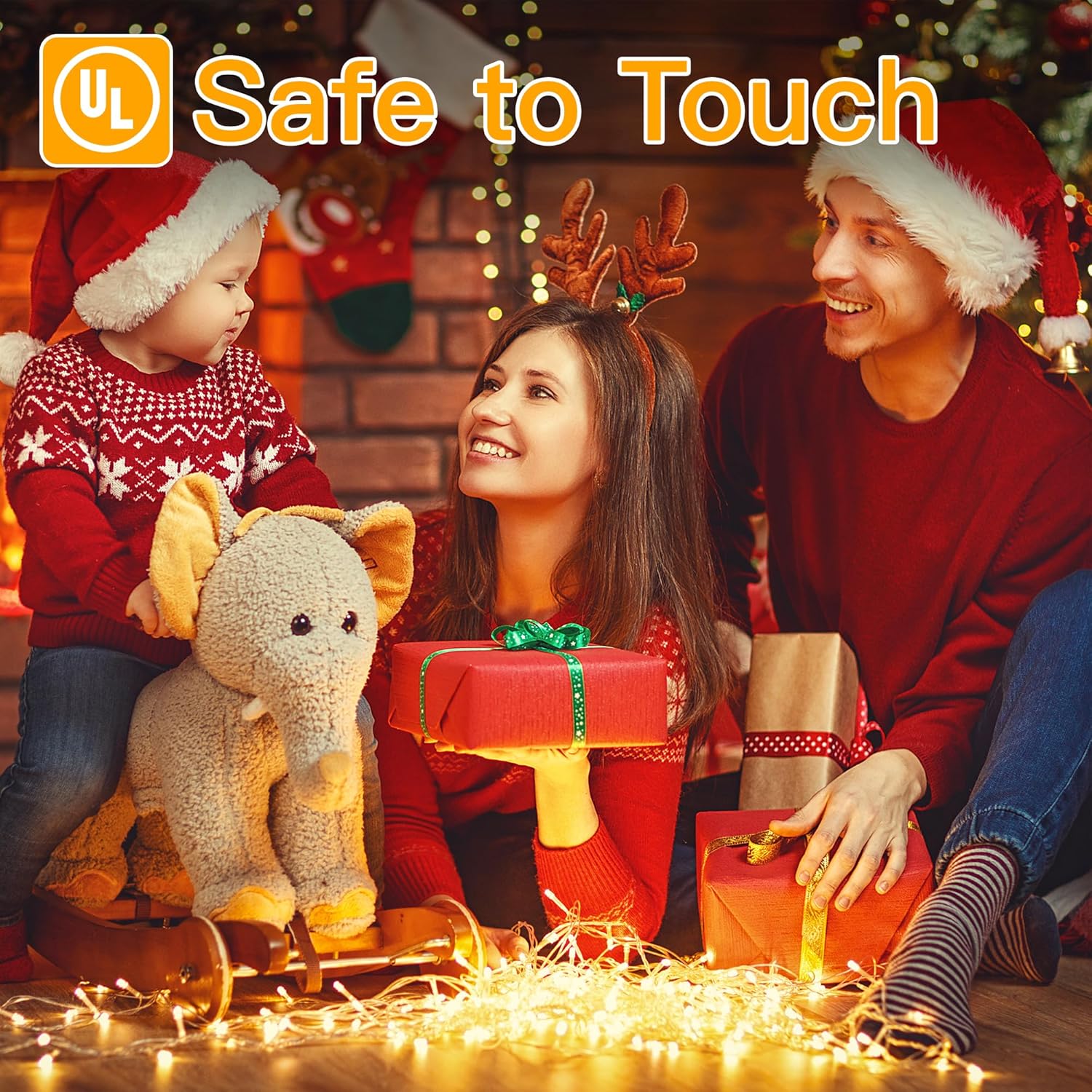 Ollny Christmas Lights, 210FT 640LED Christmas Tree Lights with 11 Modes Remote Control IP44 Waterproof Warm White to Multicolored Outdoor Christmas Lights for Outside Indoor Patio Xmas Decorations