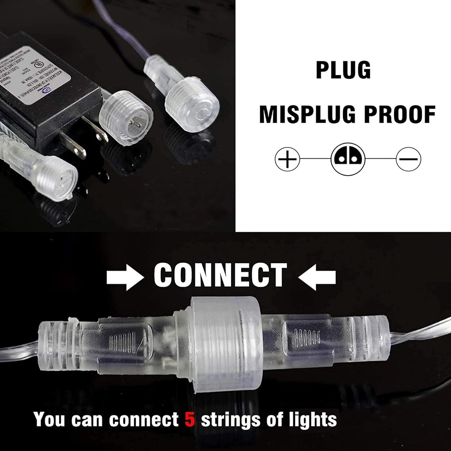 Dazzle Bright 864LED Christmas Light, Meteor Shower Rain Lights 11.8 Inch 24 Tubes, Waterproof Plug in Falling Rain Lights Christmas Decorations for Xmas Bushes Tree Yard Party (Blue)