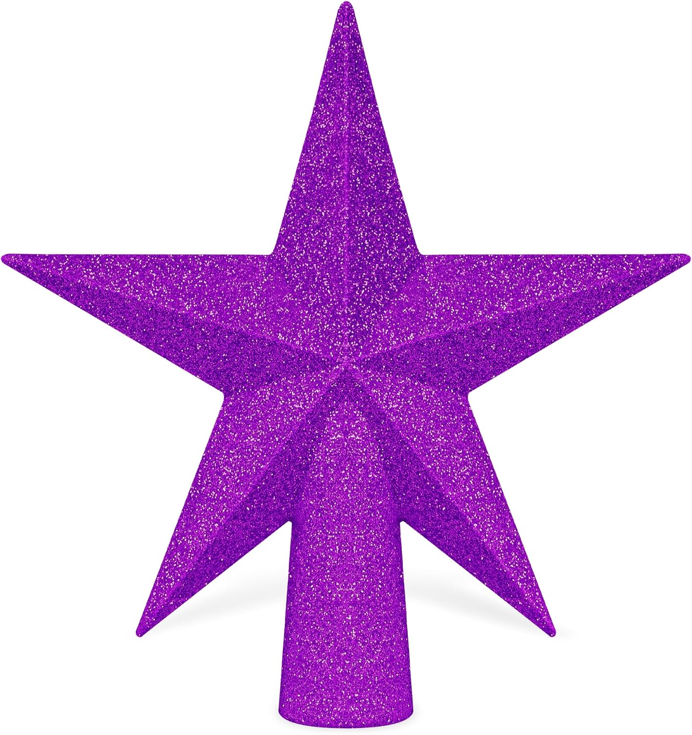 Christmas Tree Star Topper, 8 Gold Xmas Star Tree Decorations, 3D Shatterproof Bethlehem Star Tree Topper Decorations, Waterproof Christmas Tree Topper Decor for Holiday Home Outdoor Ornament