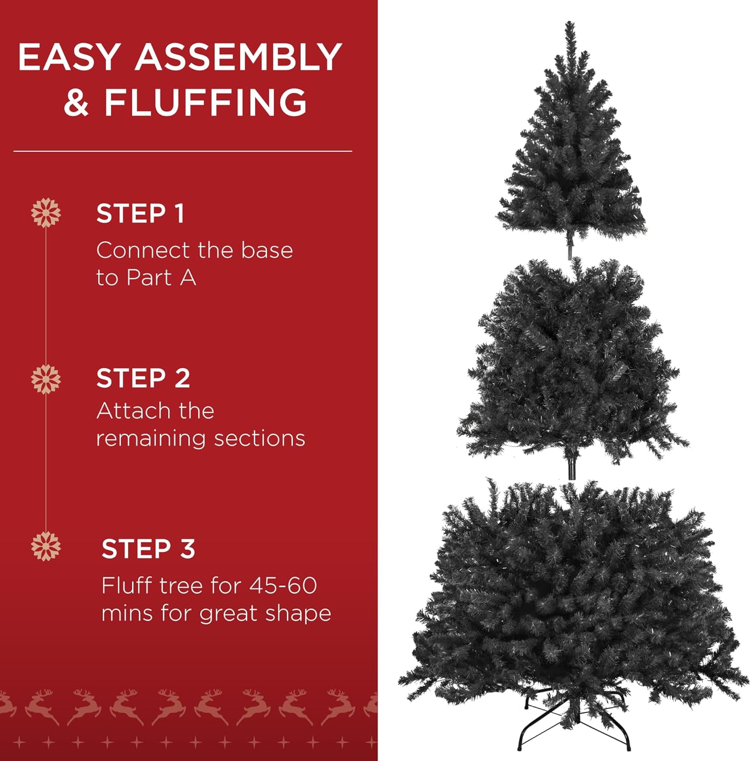 Best Choice Products Artificial Christmas Tree, 6ft Premium Pre-Lit Realistic Spruce Holiday Décor w/Dense Branches, Metal Base - Green Spruce