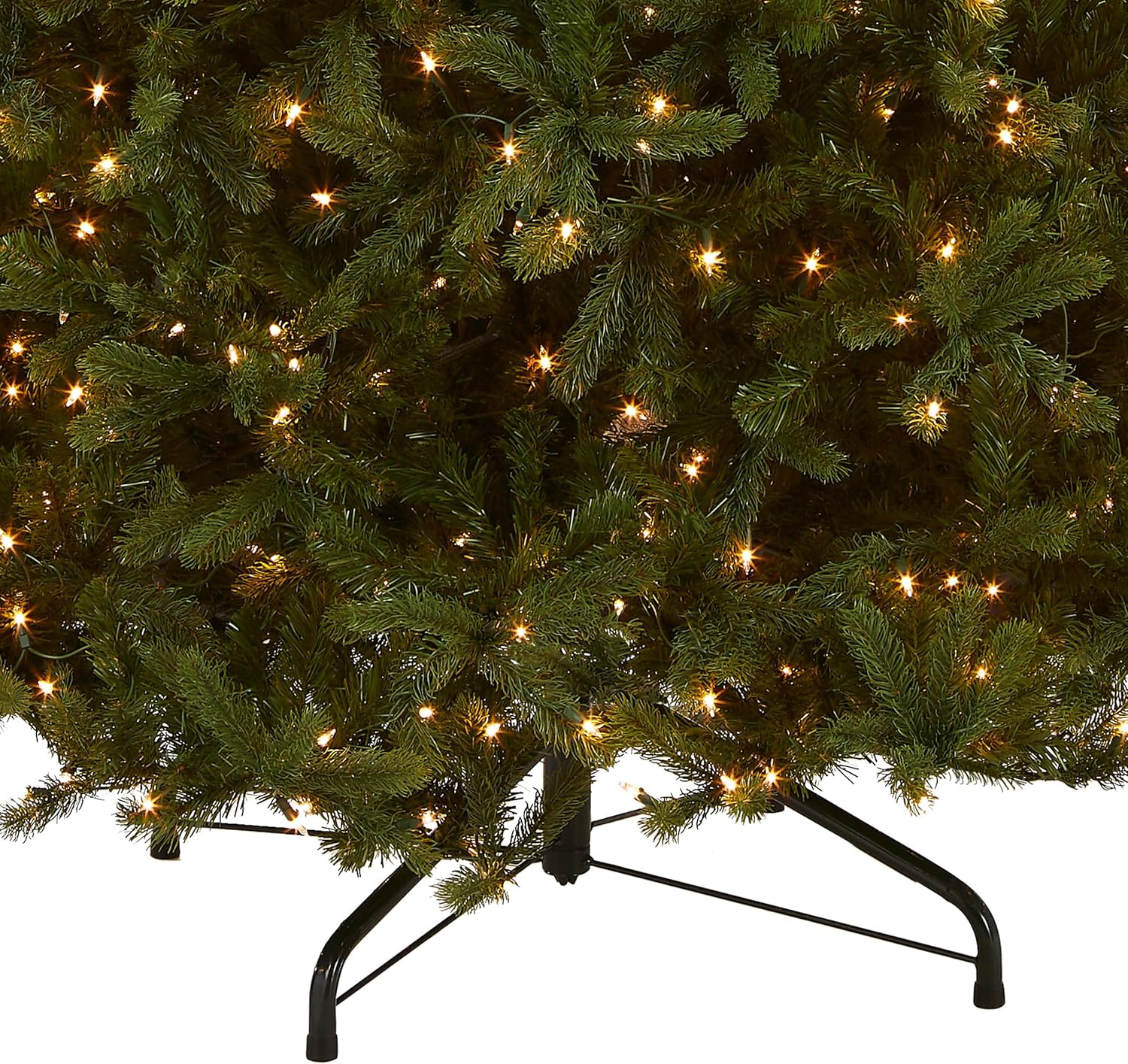 National Tree Company 6.5 ft Pre-Lit Downswept Douglas Fir Artificial Christmas Tree, 650 Clear Lights, 1,227 Tips, Includes Stand, Green