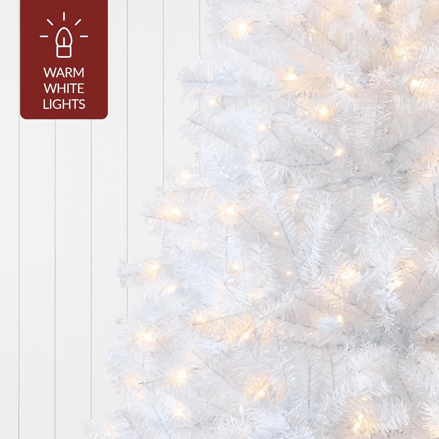 Best Choice Products 6ft Pre-Lit Christmas Tree Premium Hinged Artificial Pine Lighted Holiday Tree for Home, Office w/ 1,000 Branch Tips, 250 Lights, Metal Hinges, Foldable Base