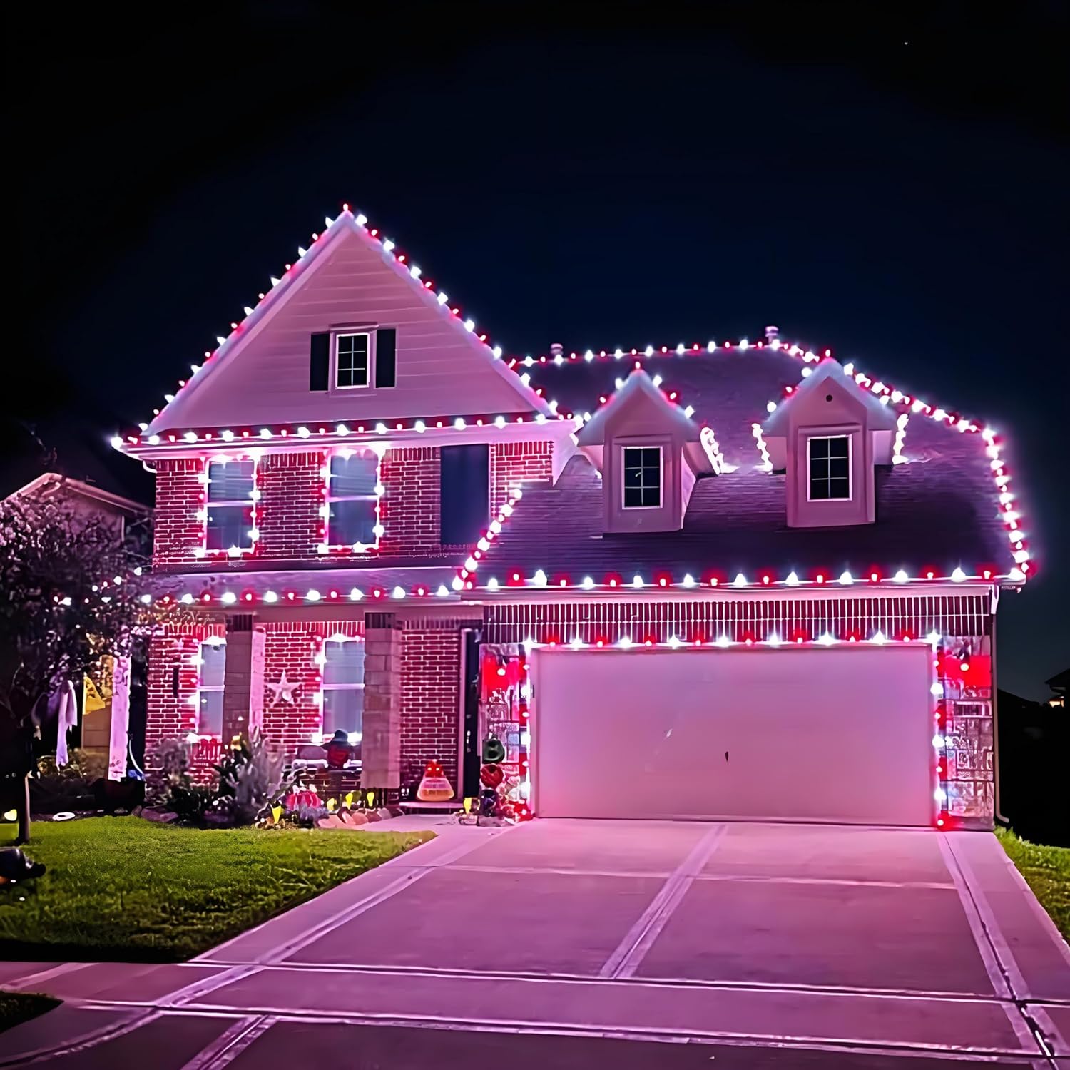 2 Pack 200 LED Solar Christmas Lights Outdoor, Solar String Lights for Outside with 8 Lighting Modes, Waterproof Green Wire Solar Powered Tree Light for Xmas Party Yard Garden Decorations (Multicolor)