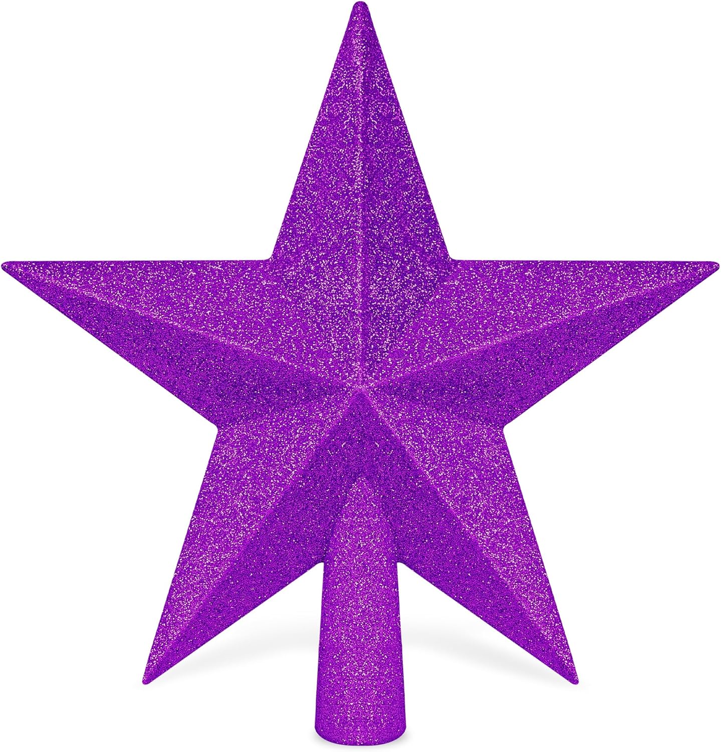 Christmas Tree Star Topper, 8 Gold Xmas Star Tree Decorations, 3D Shatterproof Bethlehem Star Tree Topper Decorations, Waterproof Christmas Tree Topper Decor for Holiday Home Outdoor Ornament