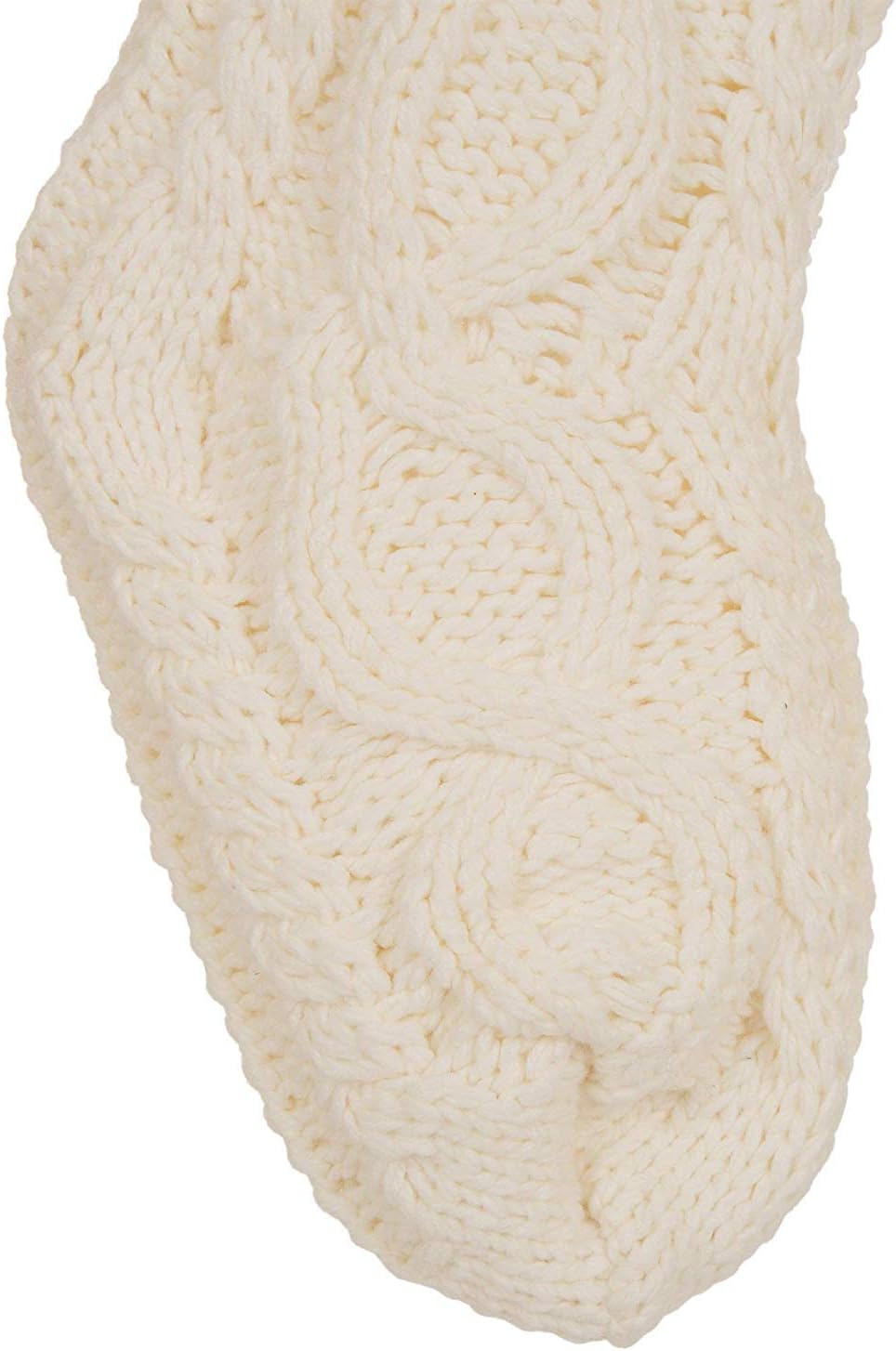 Glitzhome 19 L Handmade Hooked Dog Christmas Stocking for Family Holiday Season Party Decor