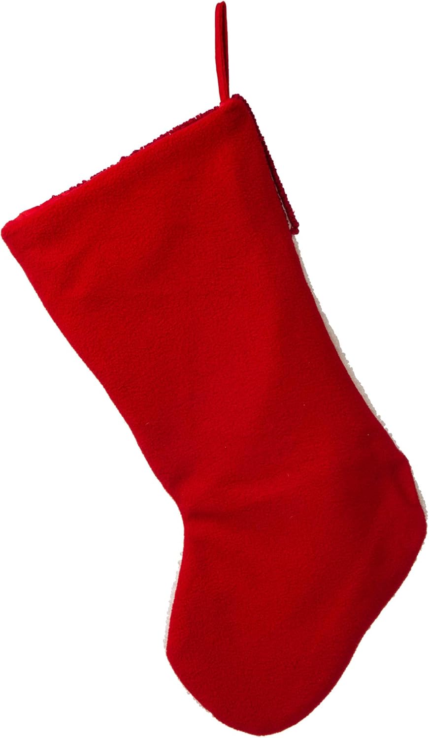 Glitzhome 19 L Handmade Hooked Dog Christmas Stocking for Family Holiday Season Party Decor