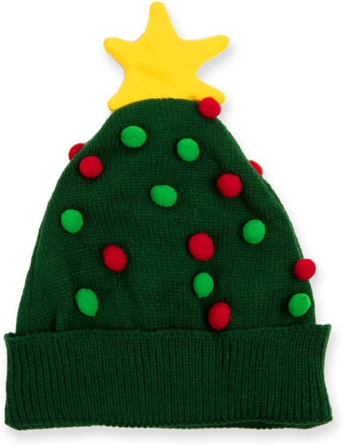 Christmas Hats for Men and Women - Funny Unisex Holiday Cap - One Size Fits Most