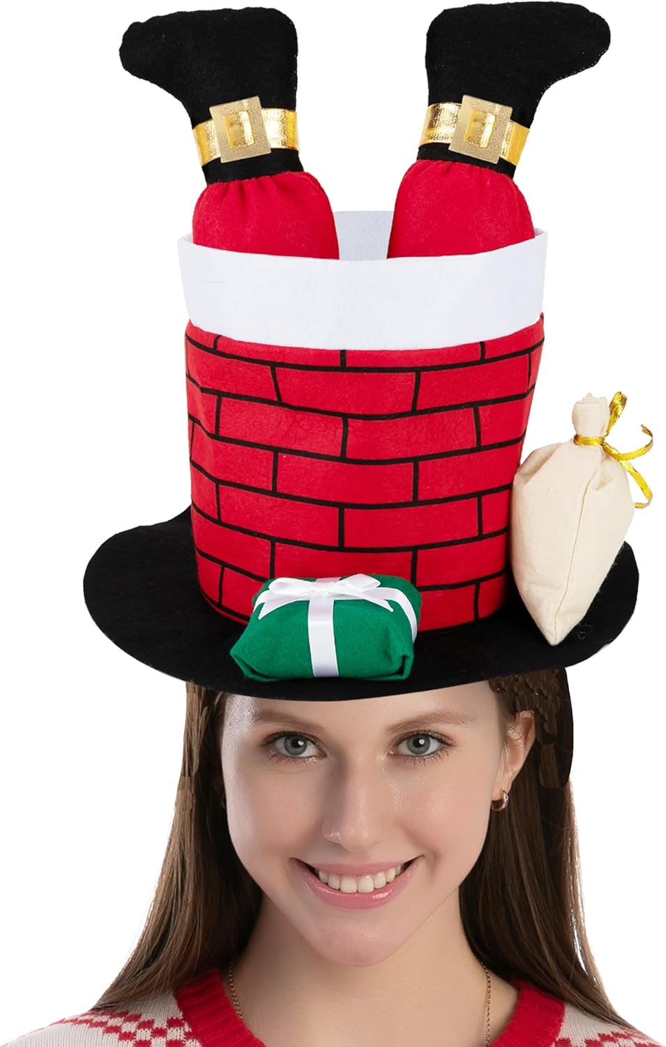 Christmas Hat for Women Men, Funny for Cute and Festive Party Dress Up Celebrations, Decorations, Costume Accessories