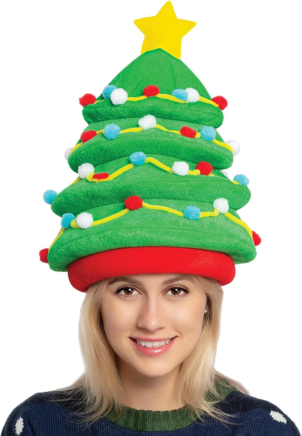 Christmas Hat for Women Men, Funny for Cute and Festive Party Dress Up Celebrations, Decorations, Costume Accessories