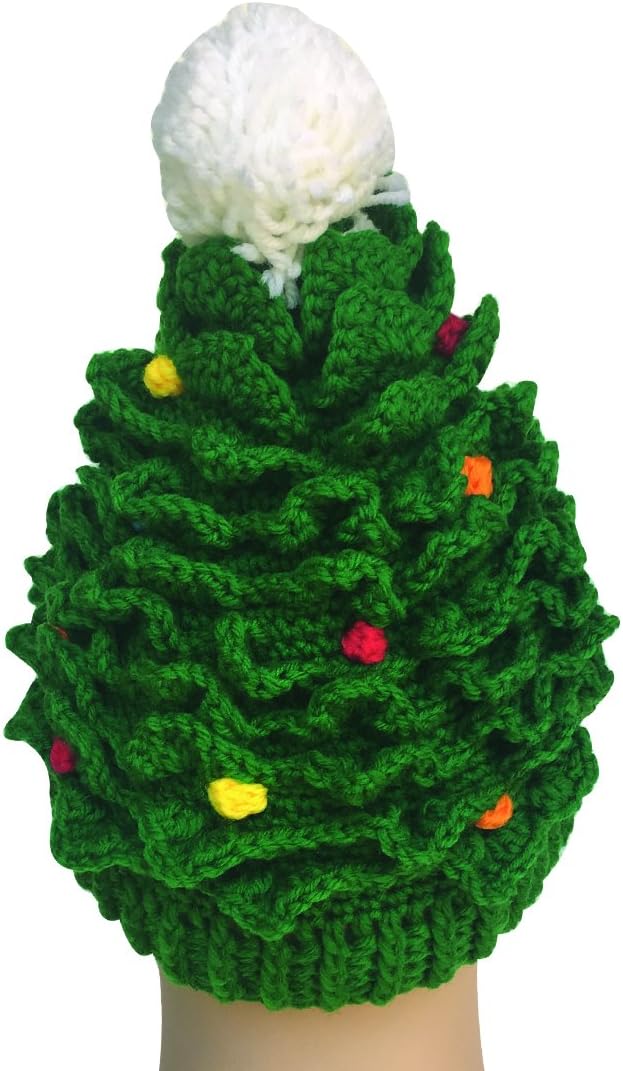 Christmas Winter Knitted Crochet Beanie Santa Hat Bearded Caps