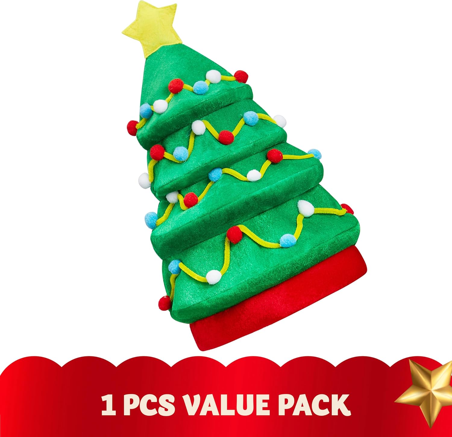 Christmas Hat for Women Men, Funny for Cute and Festive Party Dress Up Celebrations, Decorations, Costume Accessories