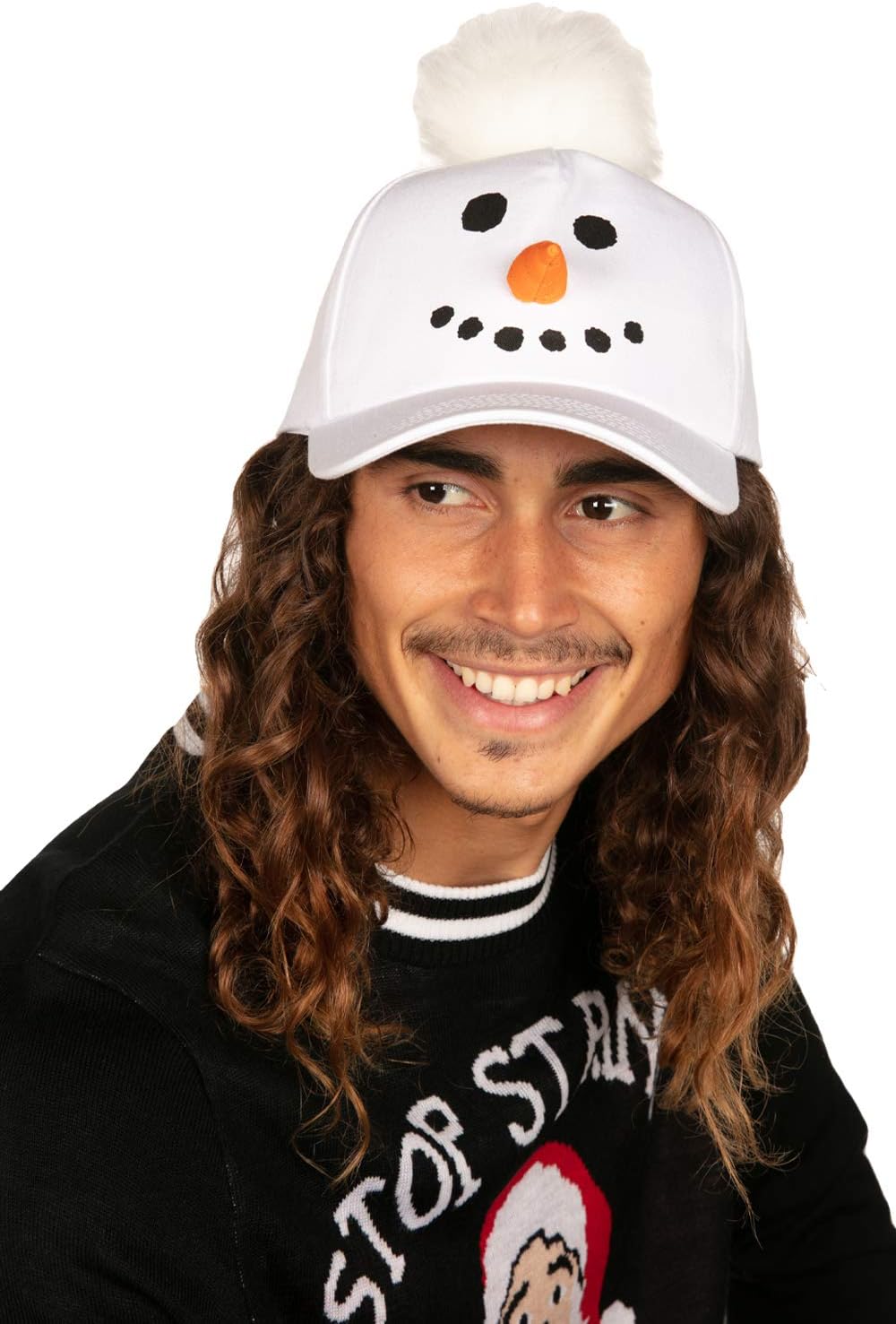 Christmas Hats for Men and Women - Funny Unisex Holiday Cap - One Size Fits Most