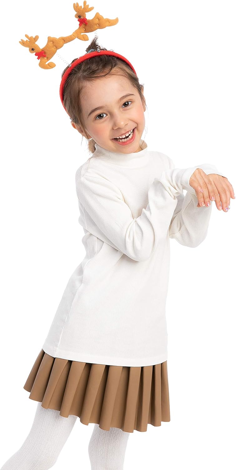 12 Packs Christmas Headbands 3D Head Hat Headbands for Kids Women Men Christmas Parties Costume Accessories Xmas Holiday Party Favors Photo Booth (ONE SIZE FIT ALL)